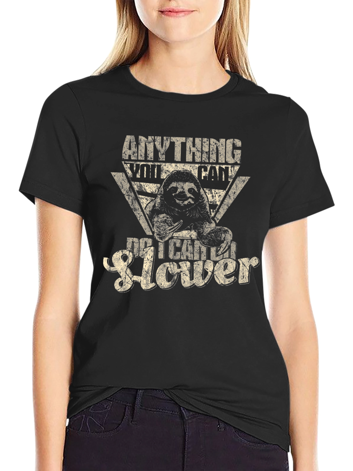 Anything You Can Do I Can Do It Slower Sloth Graphic Tee