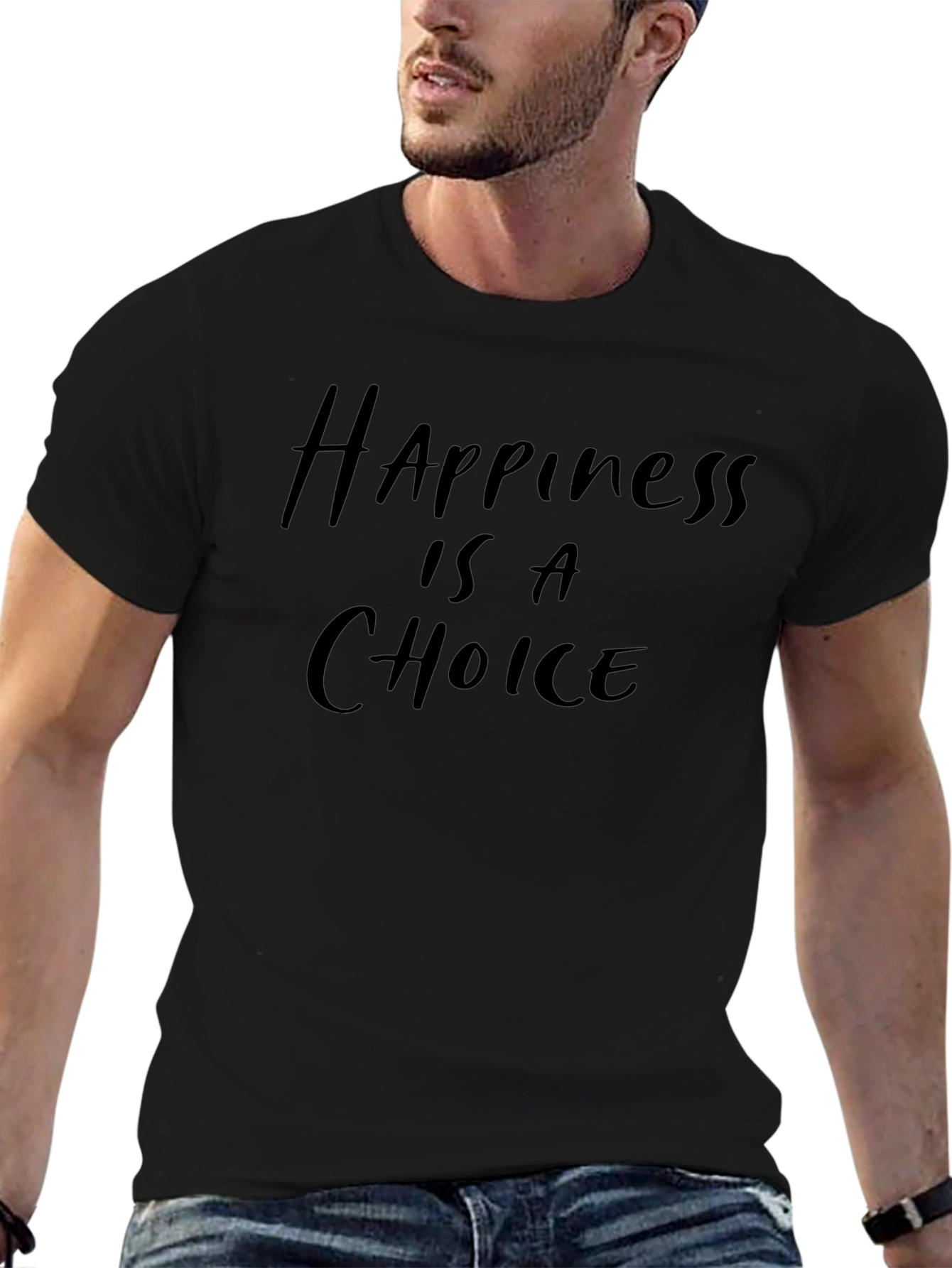 Happiness Is A Choice Black T-Shirt