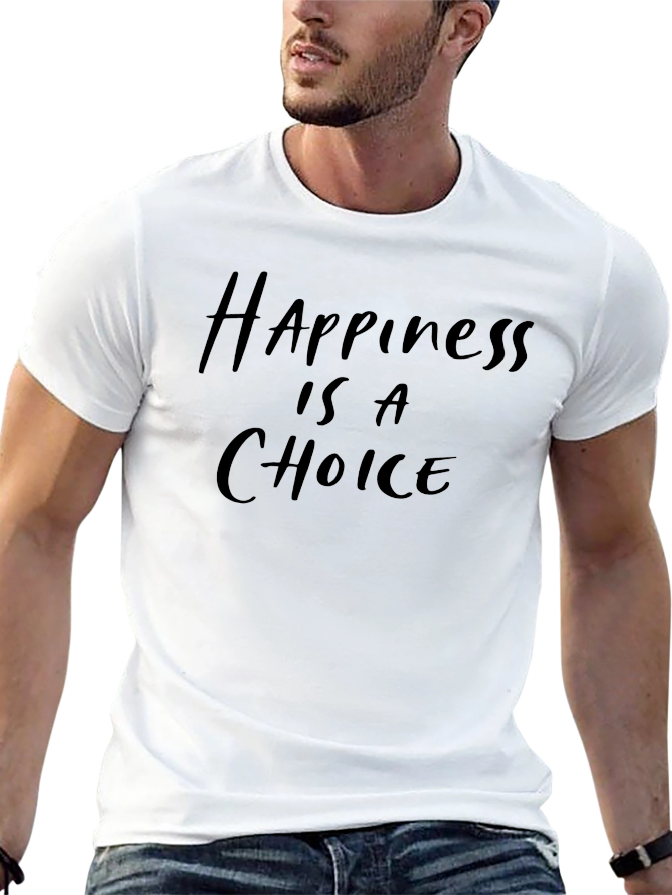 Happiness Is A Choice Black T-Shirt