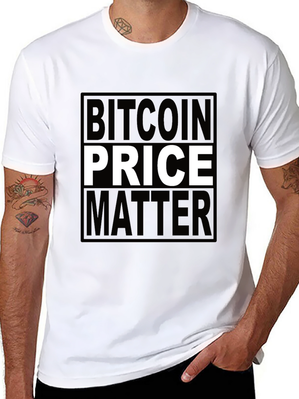 Bitcoin Price Matters Black T-Shirt Crypto