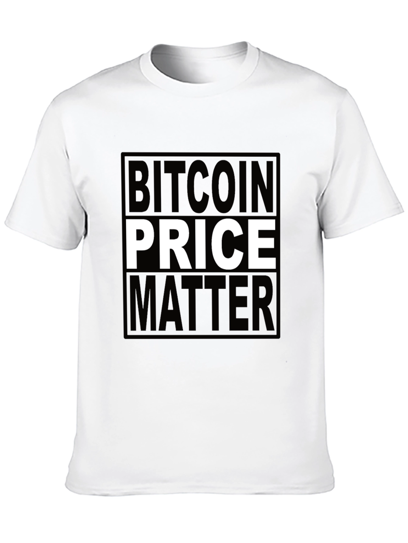 Bitcoin Price Matters Black T-Shirt Crypto