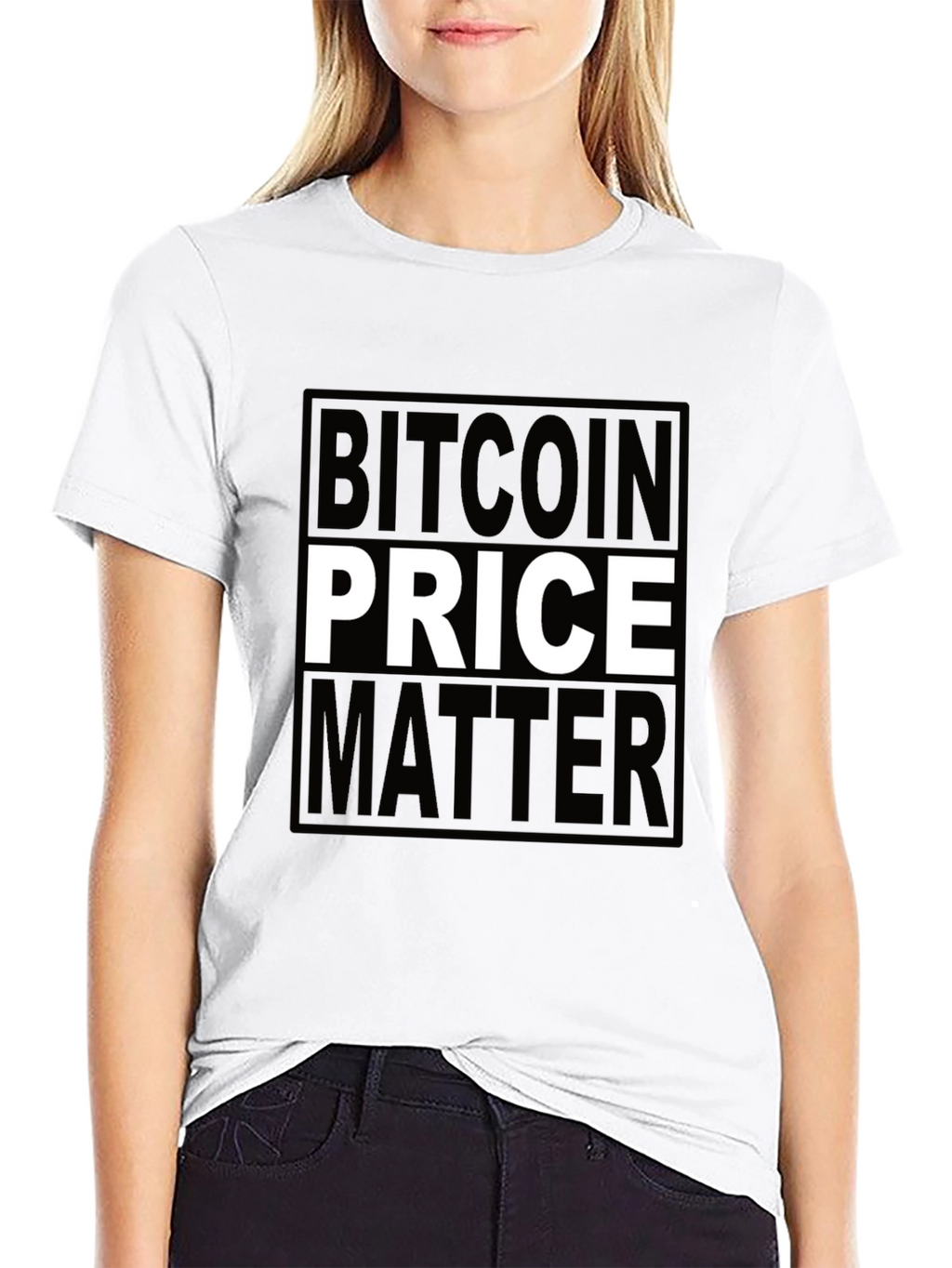 Bitcoin Price Matters Black T-Shirt Crypto