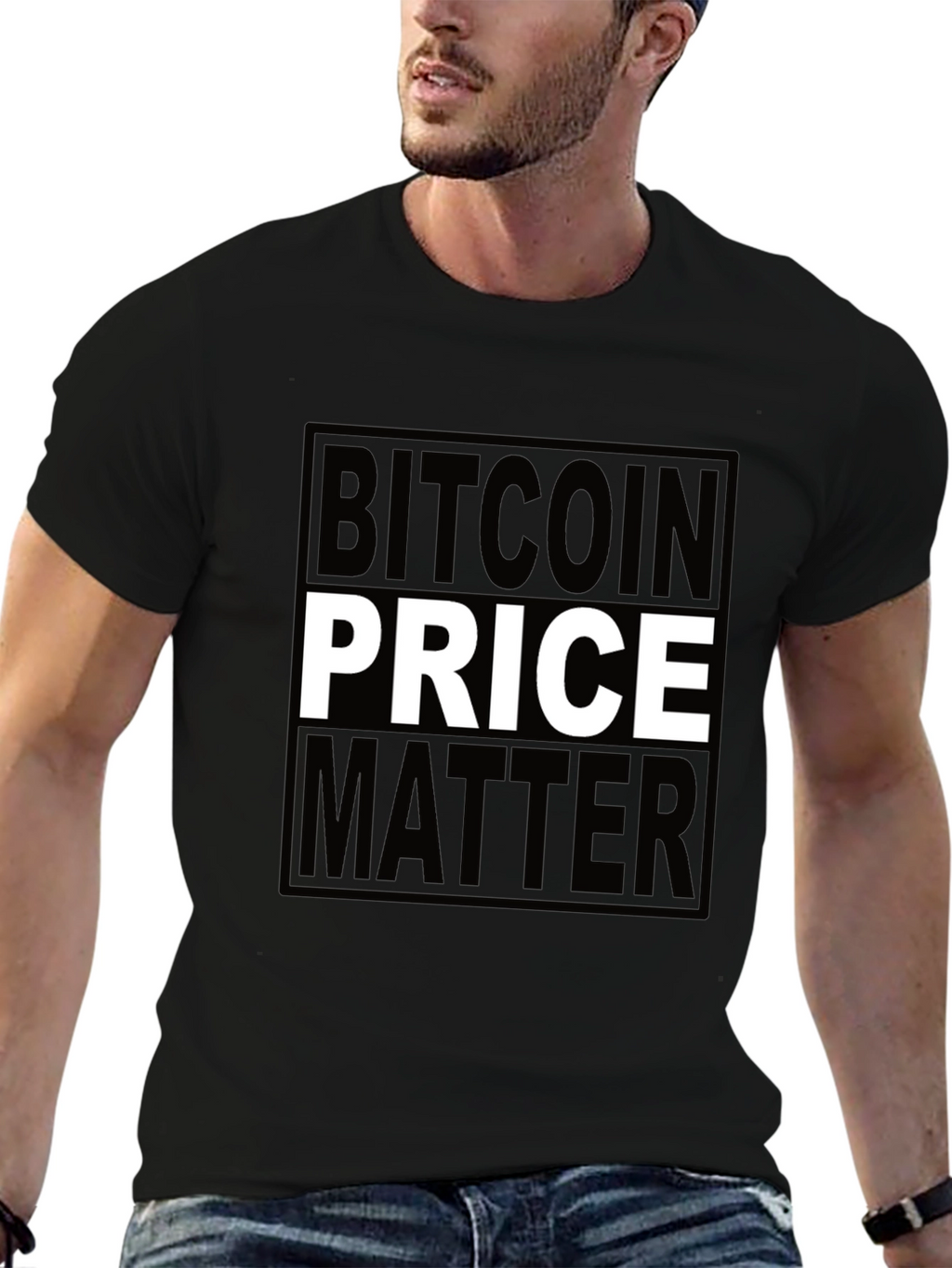 Bitcoin Price Matters Black T-Shirt Crypto