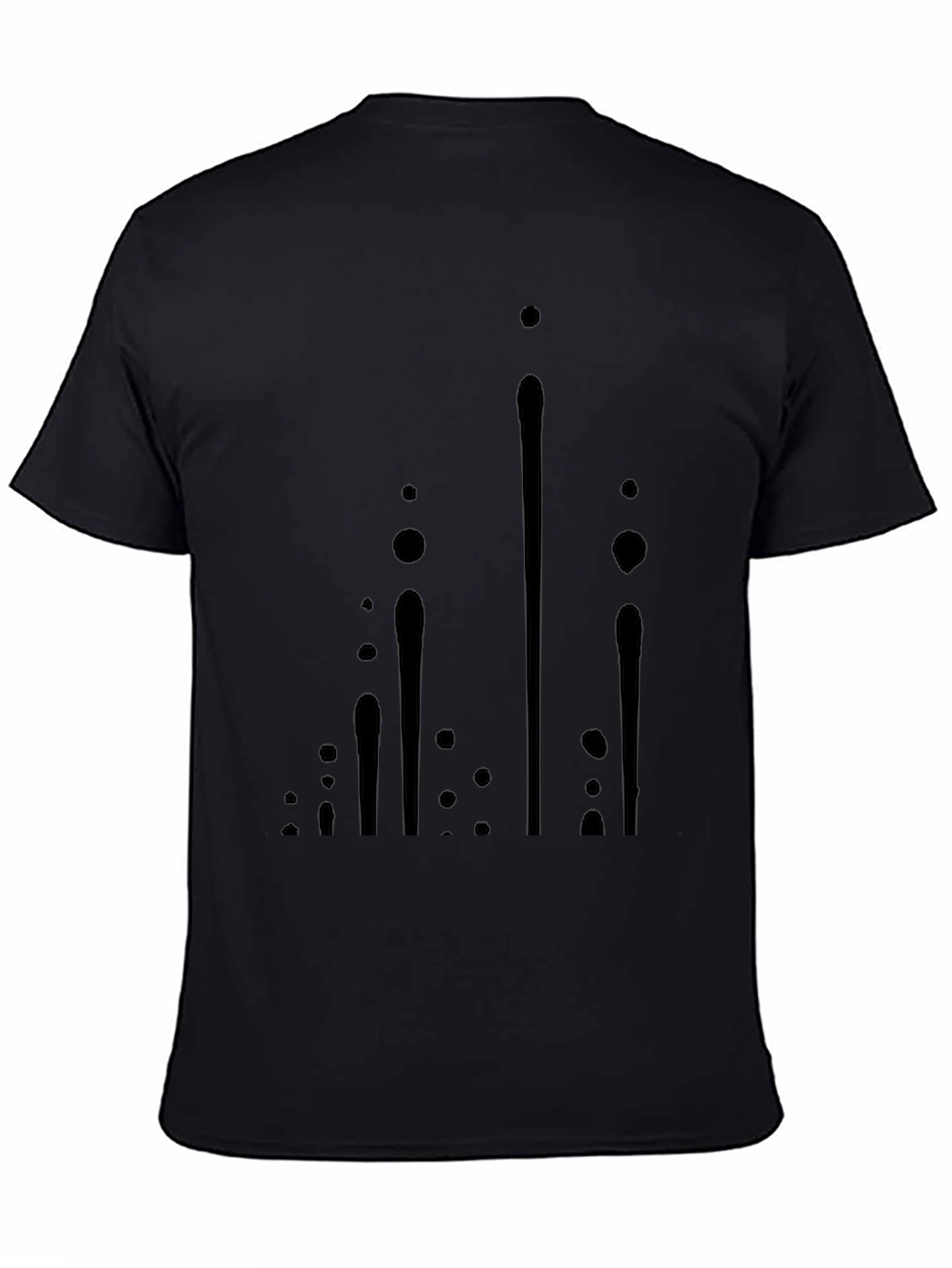 Modern Black Graphic Tee - Abstract Design