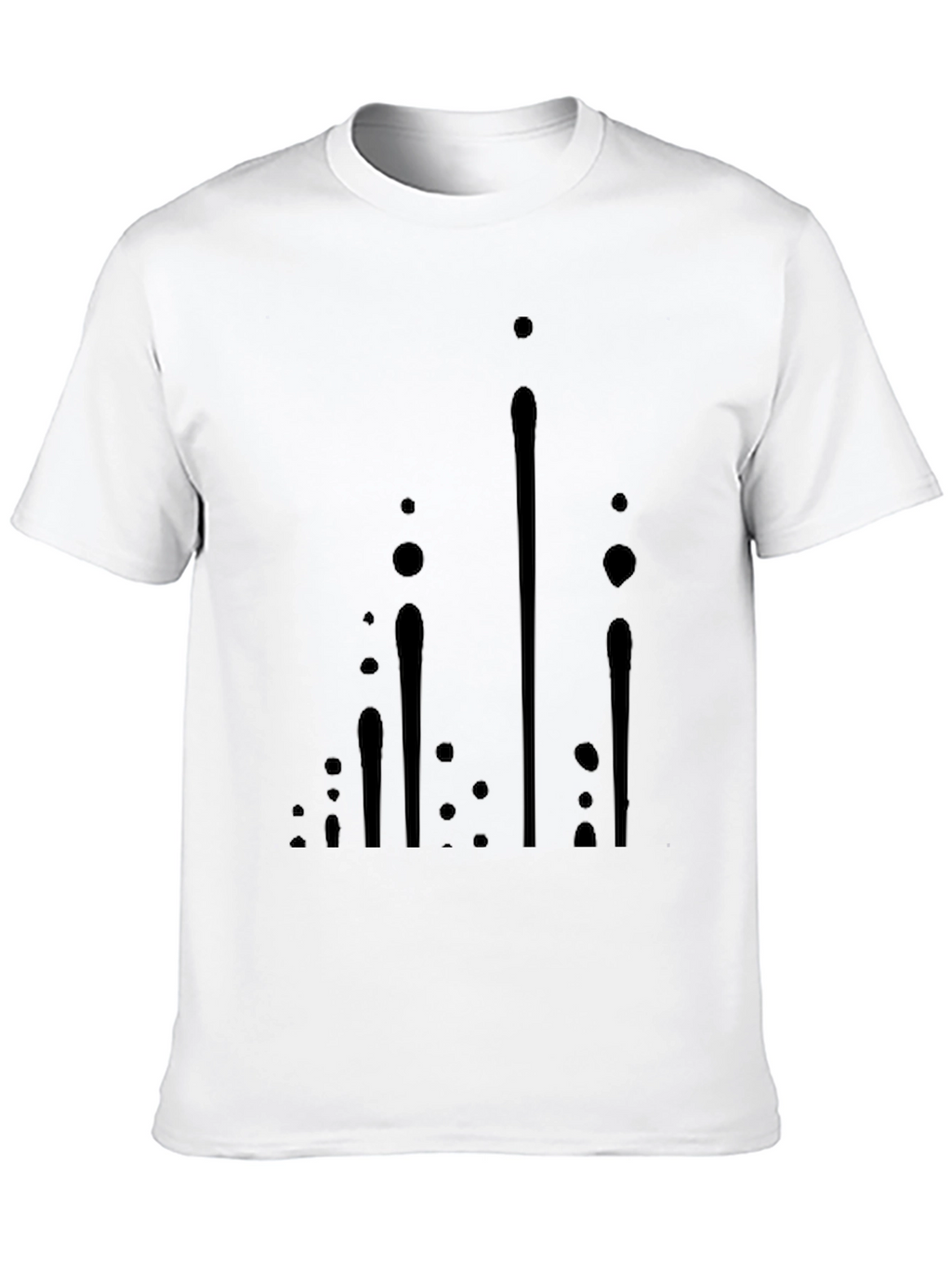 Modern Black Graphic Tee - Abstract Design