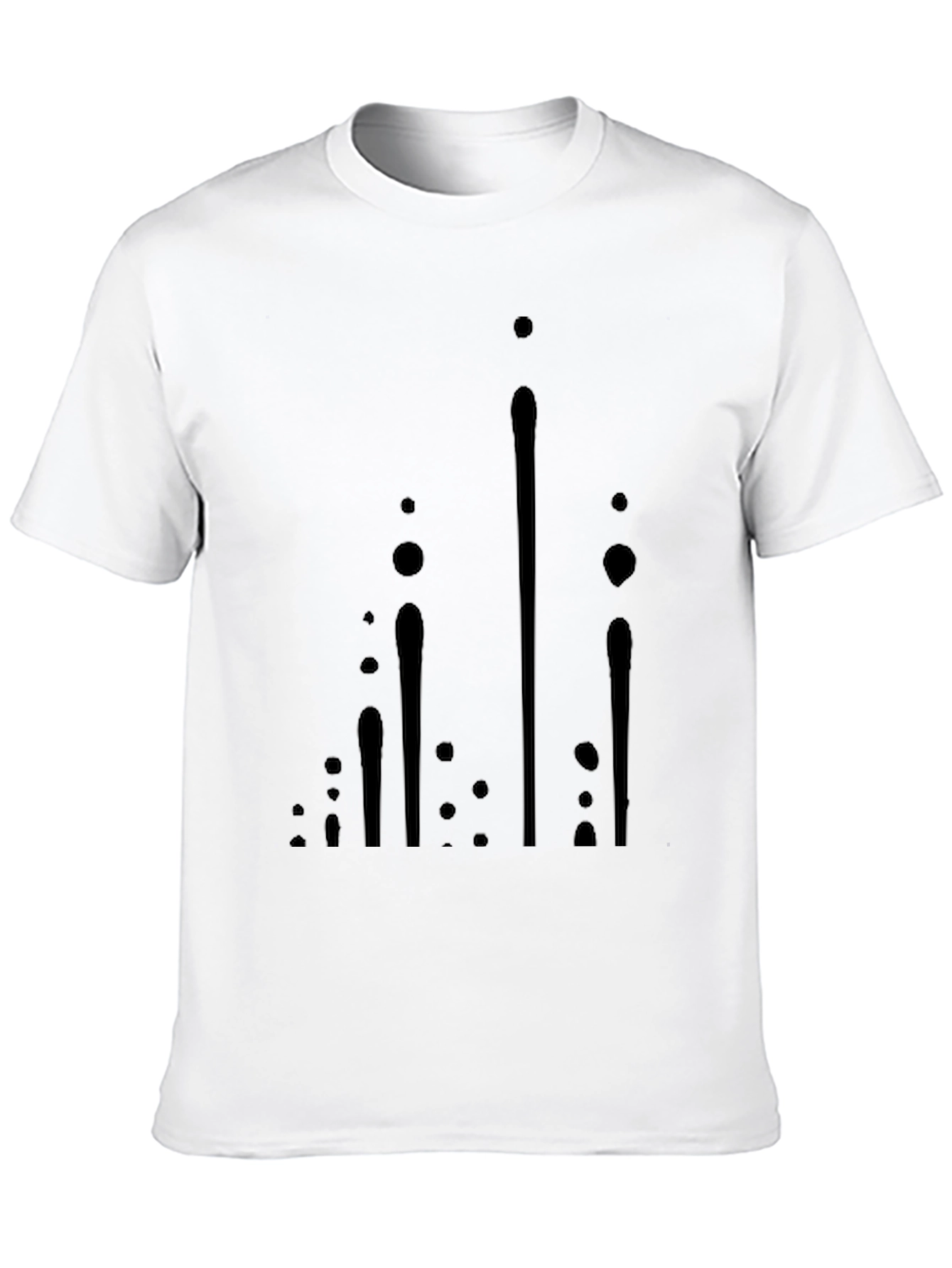 Modern Black Graphic Tee - Abstract Design