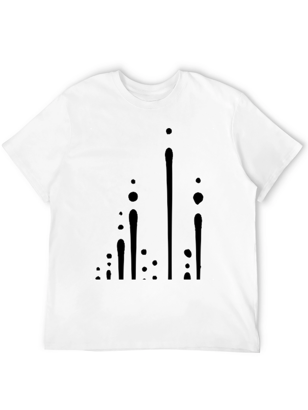 Modern Black Graphic Tee - Abstract Design