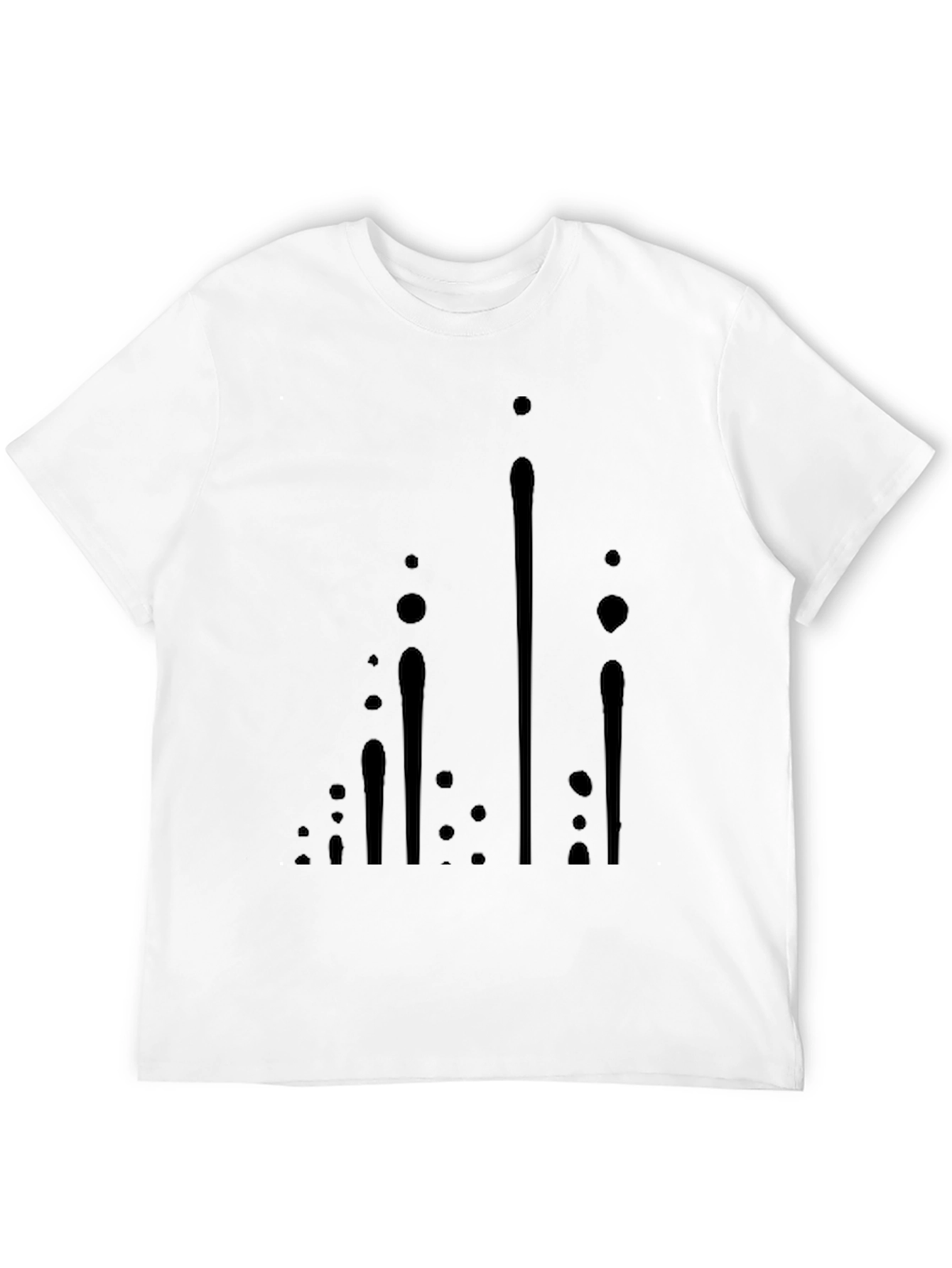 Modern Black Graphic Tee - Abstract Design