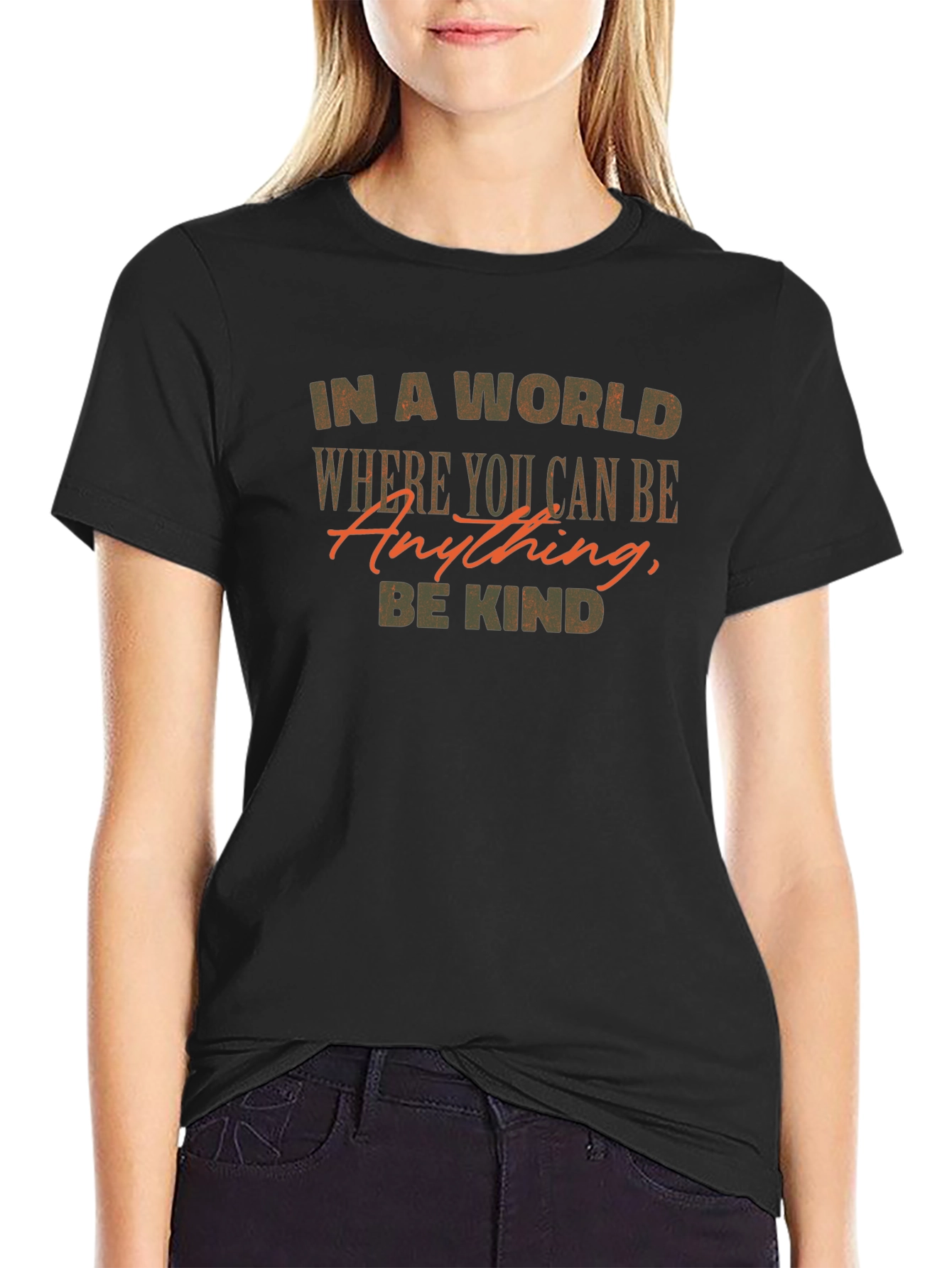 Be Kind Graphic Tee - Inspirational Black T-Shirt