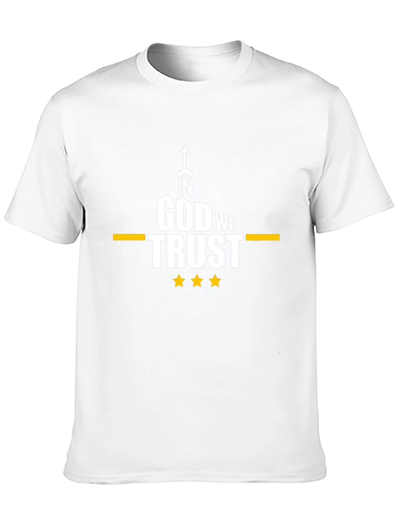 In God We Trust Graphic Tee - Black Cotton Blend