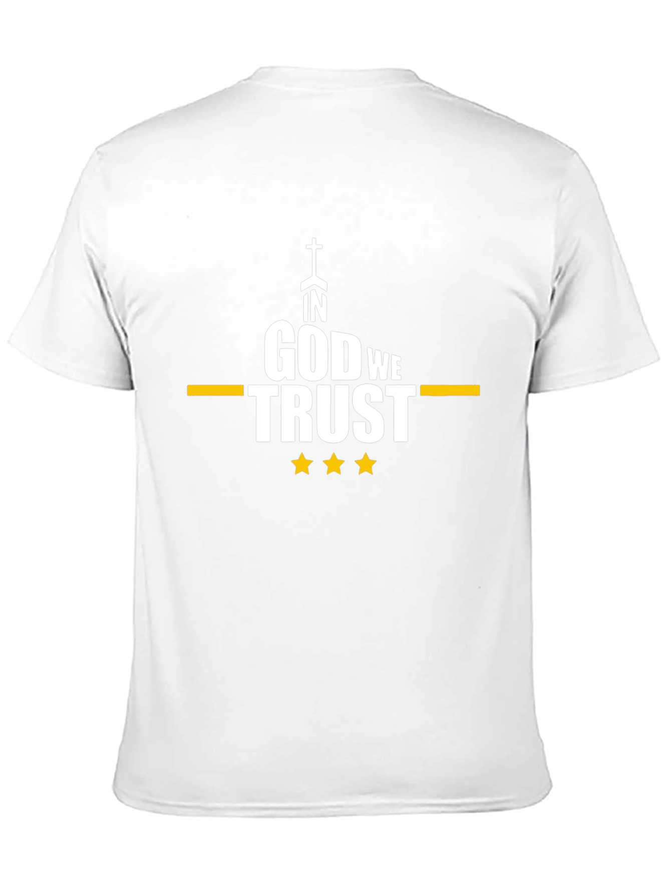 In God We Trust Graphic Tee - Black Cotton Blend
