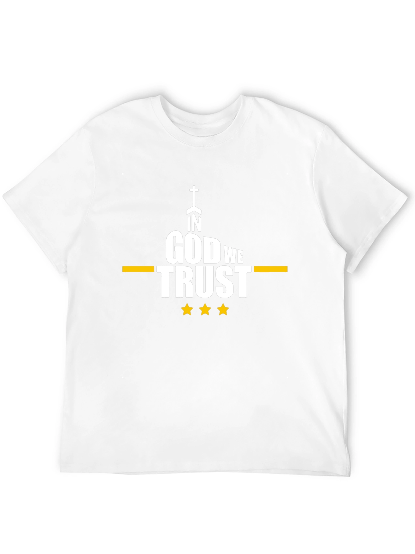 In God We Trust Graphic Tee - Black Cotton Blend