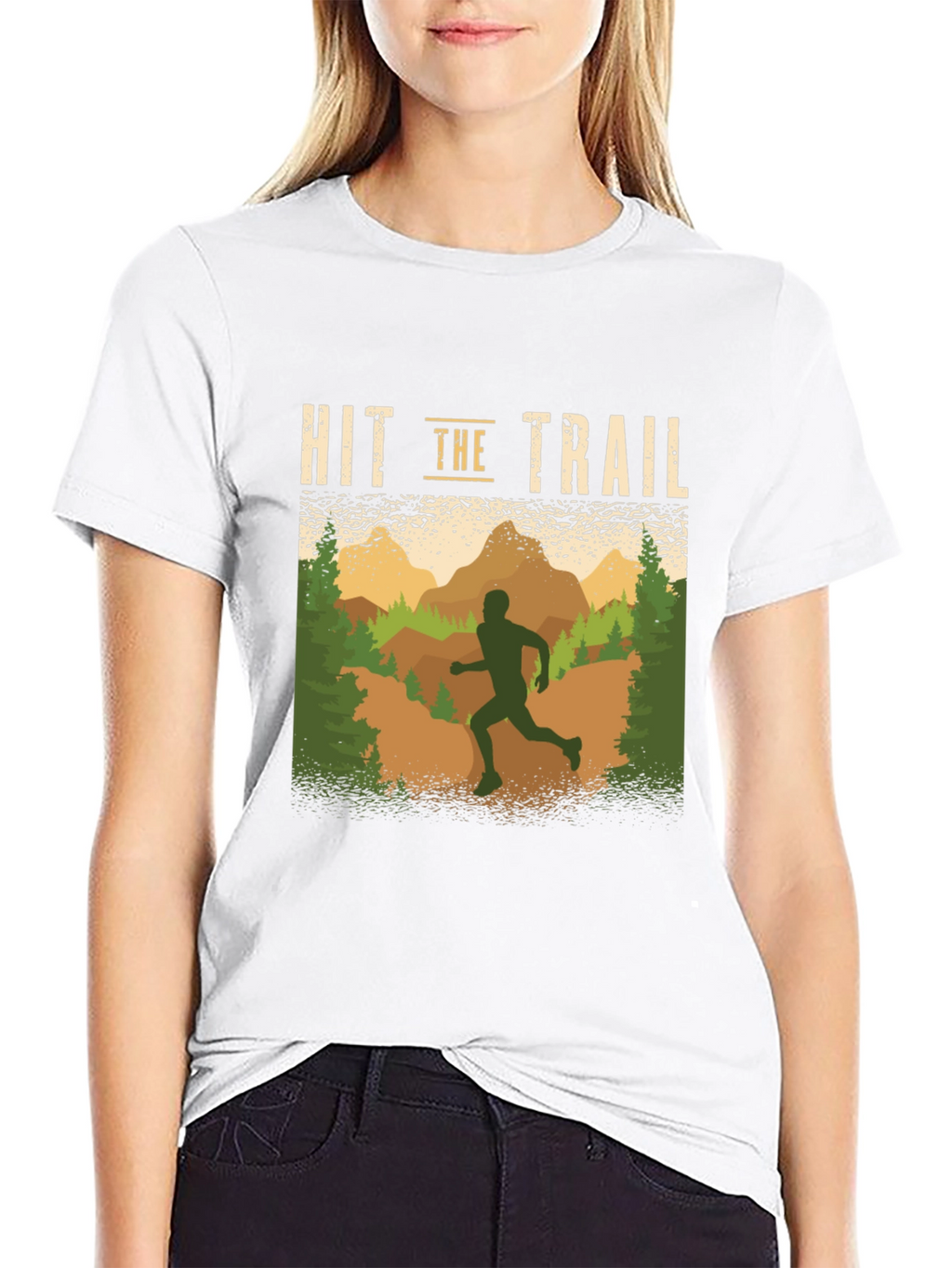 Hit the Trail Running Graphic T-Shirt