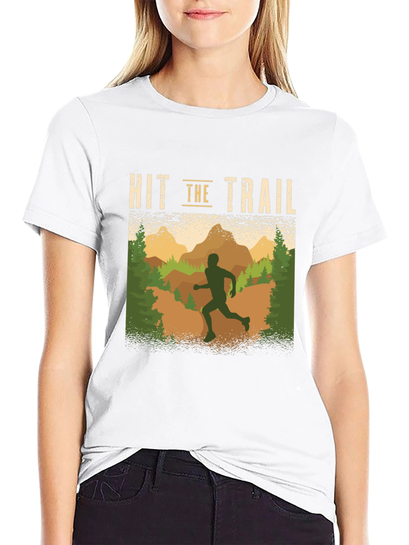 Hit the Trail Running Graphic T-Shirt