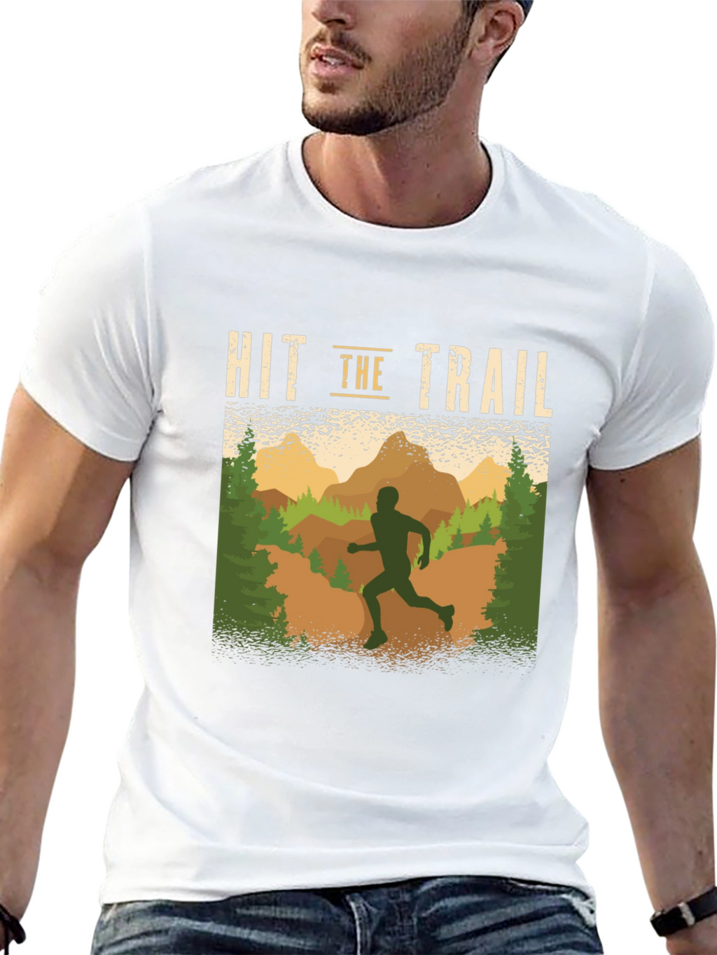 Hit the Trail Running Graphic T-Shirt