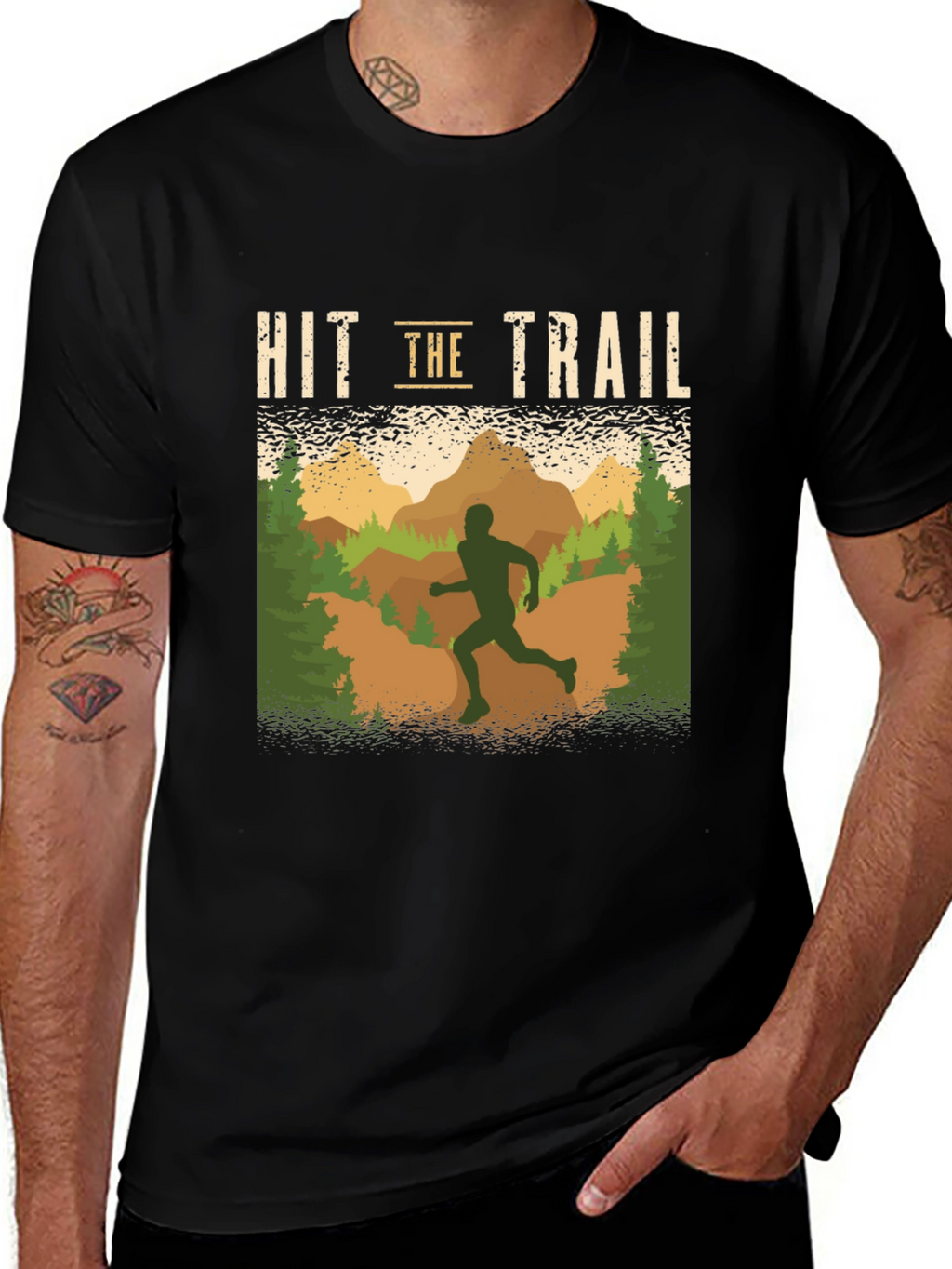 Hit the Trail Running Graphic T-Shirt