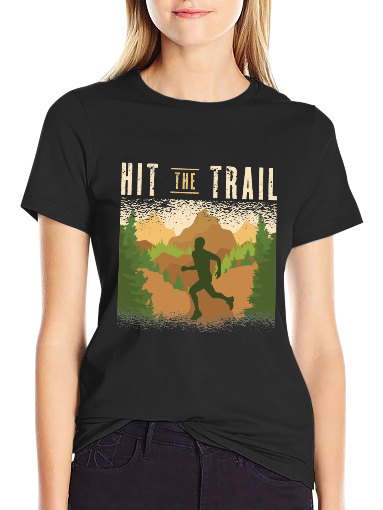 Hit the Trail Running Graphic T-Shirt