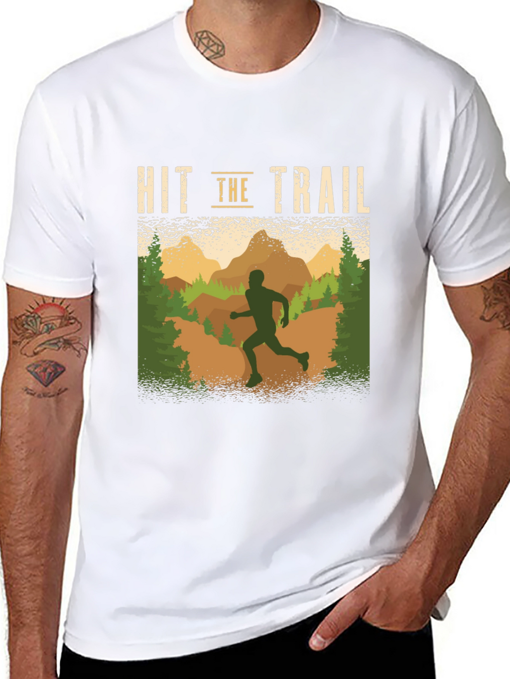 Hit the Trail Running Graphic T-Shirt