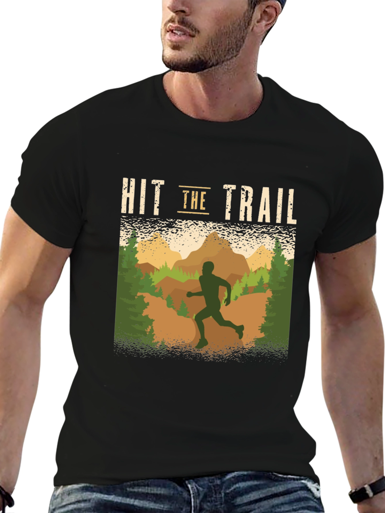 Hit the Trail Running Graphic T-Shirt