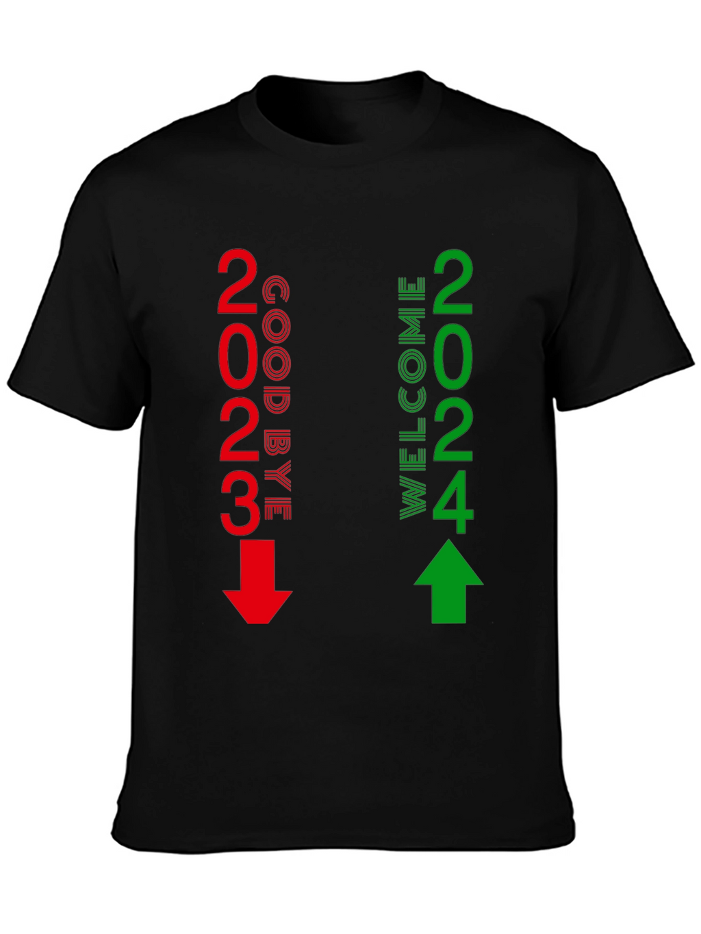 Goodbye 2023 Welcome 2024 New Year T-Shirt