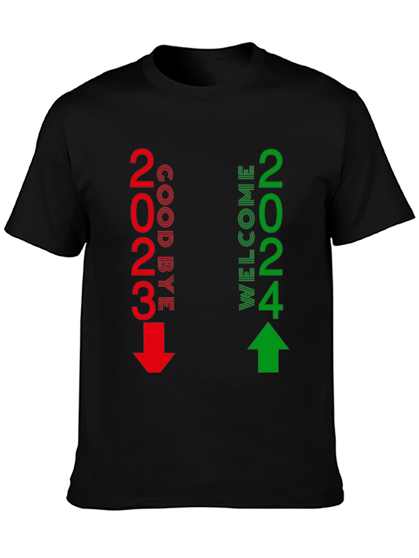 Goodbye 2023 Welcome 2024 New Year T-Shirt