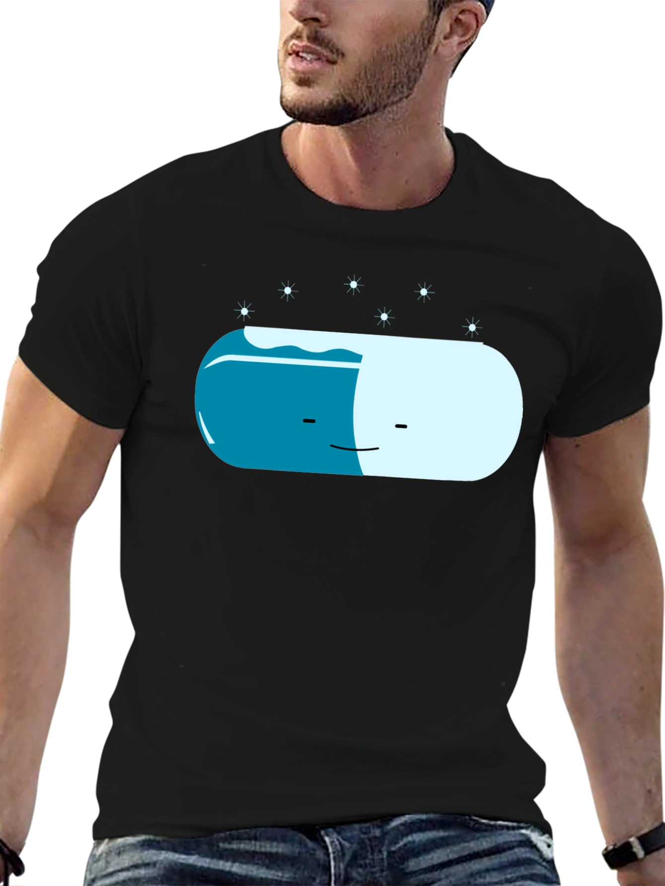 Chill Pill Graphic Tee - Relaxed Style