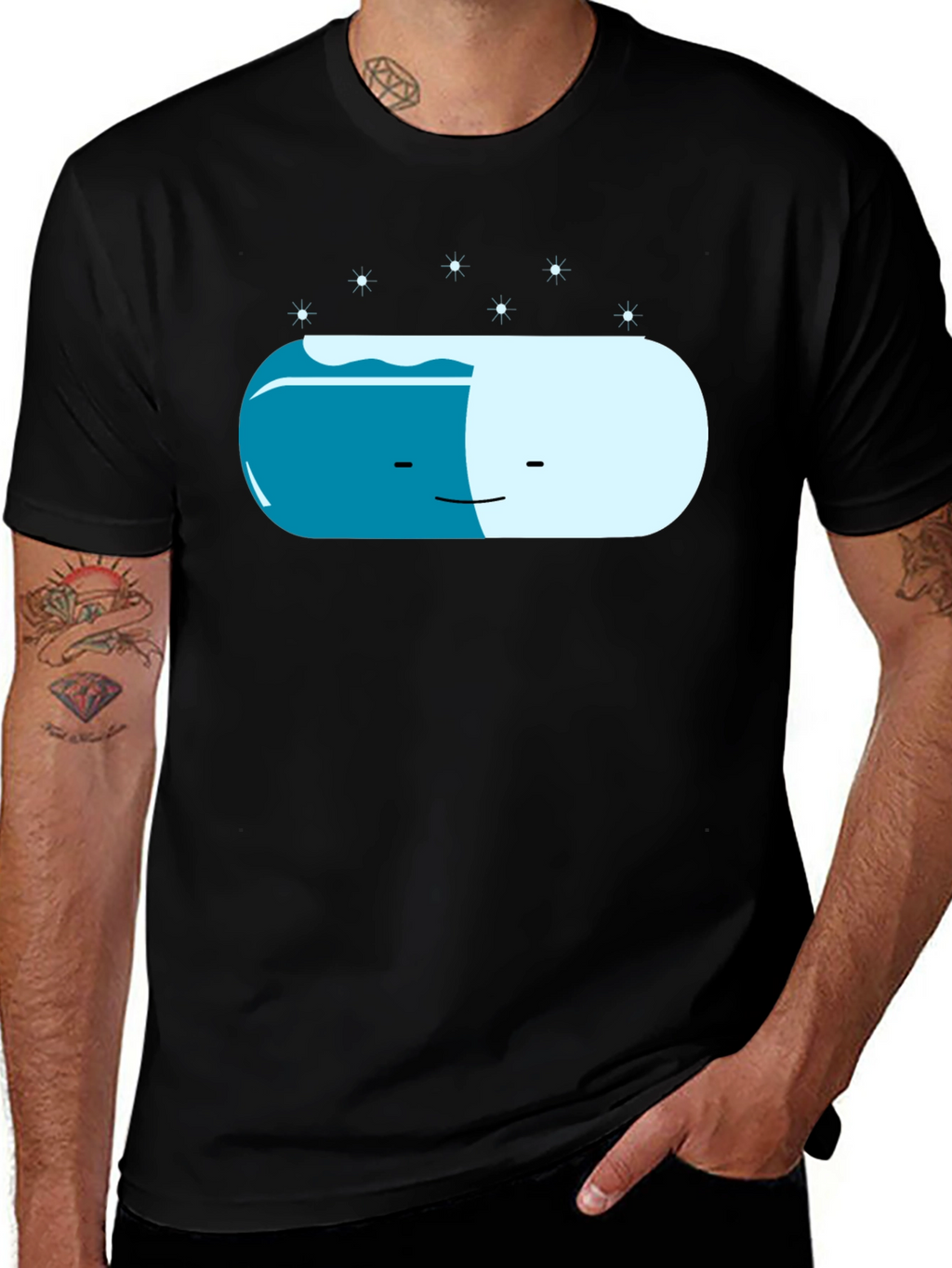 Chill Pill Graphic Tee - Relaxed Style