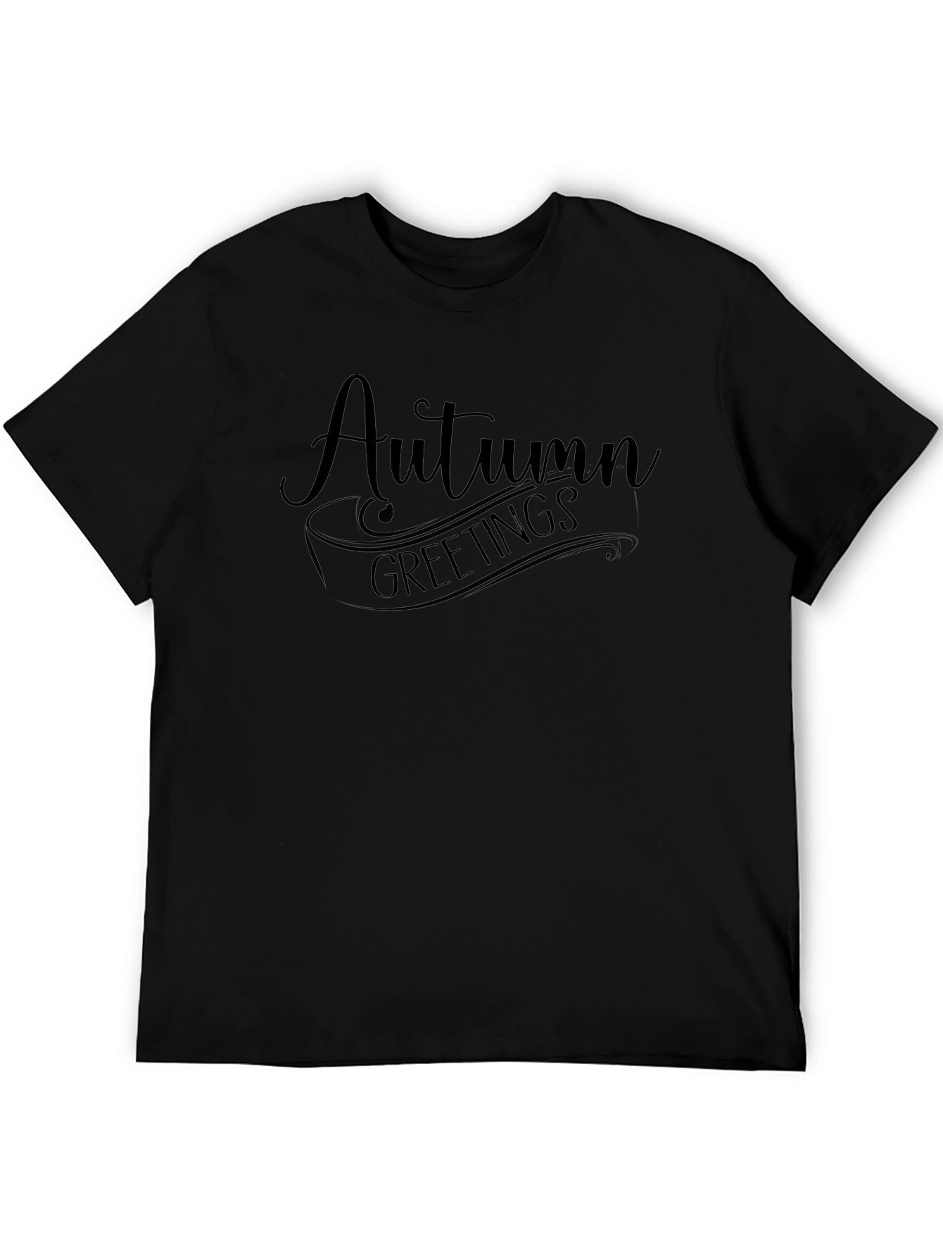 Autumn Greetings Black T-Shirt