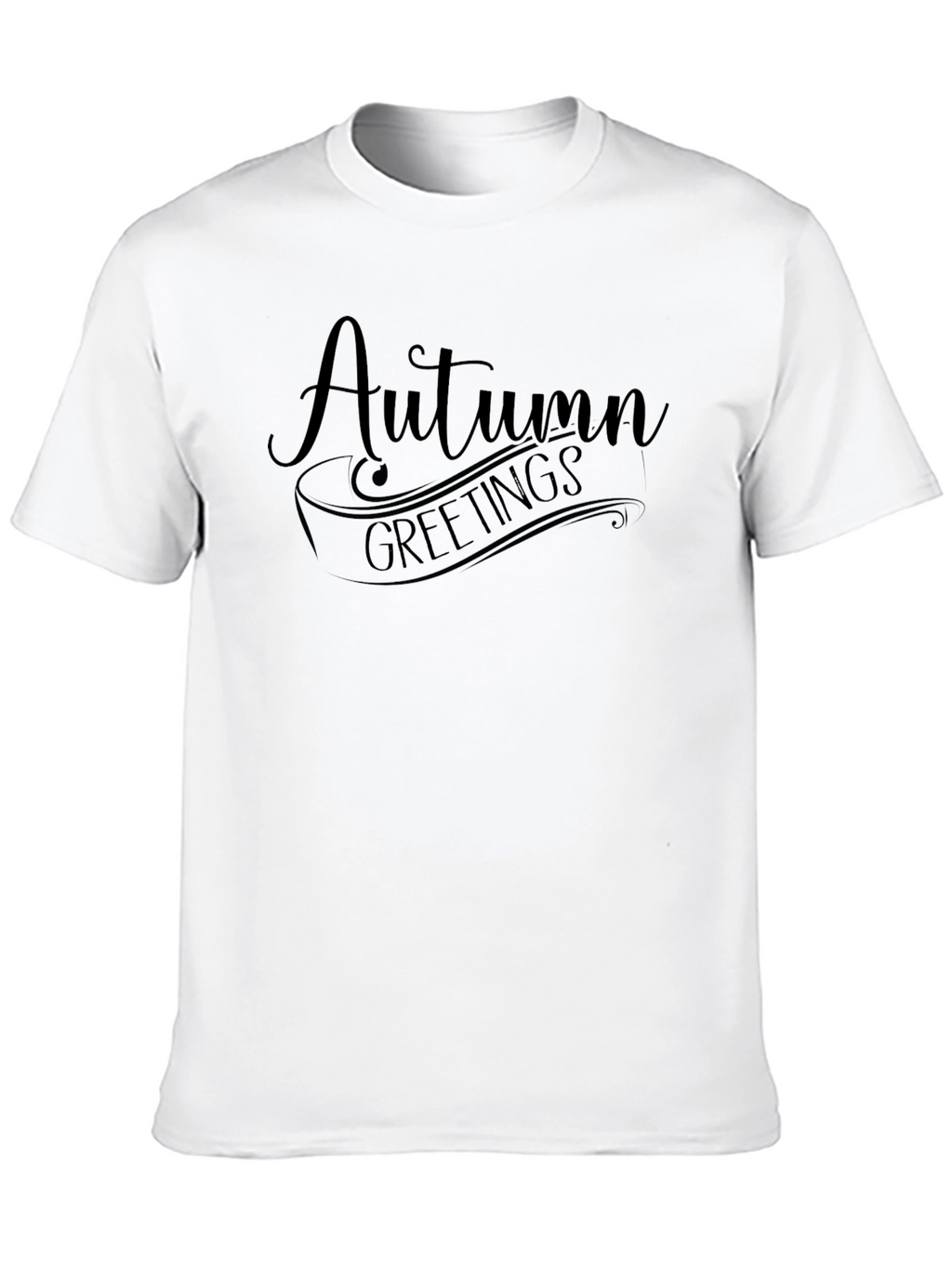 Autumn Greetings Black T-Shirt