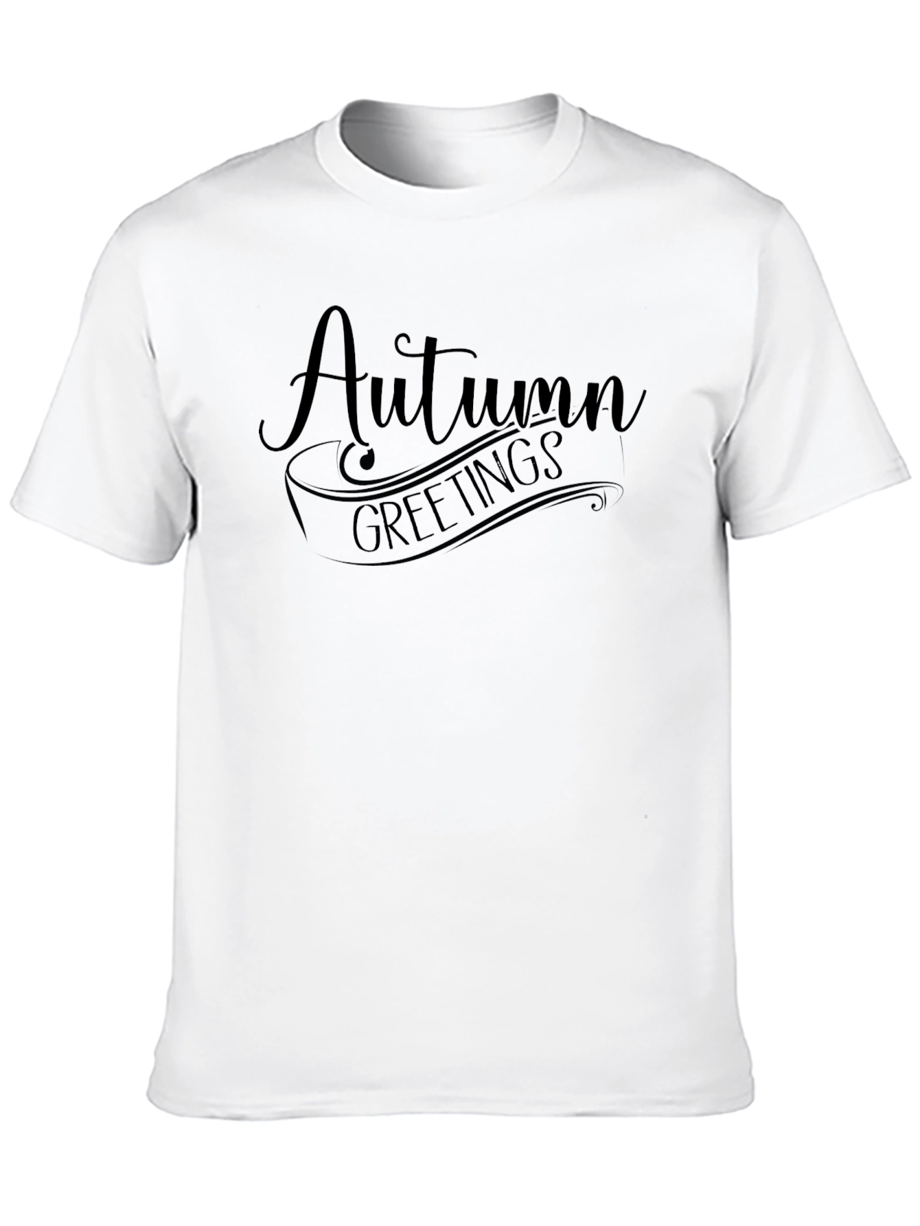Autumn Greetings Black T-Shirt