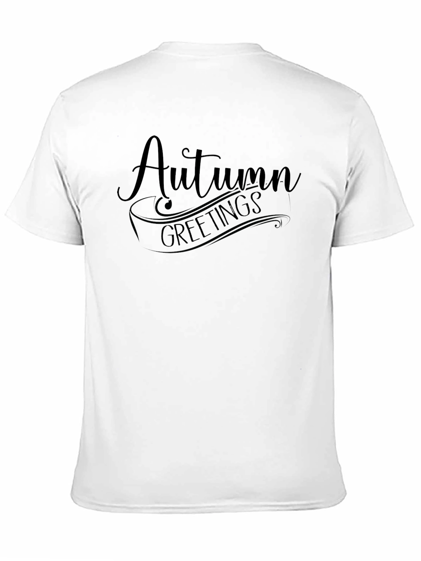 Autumn Greetings Black T-Shirt