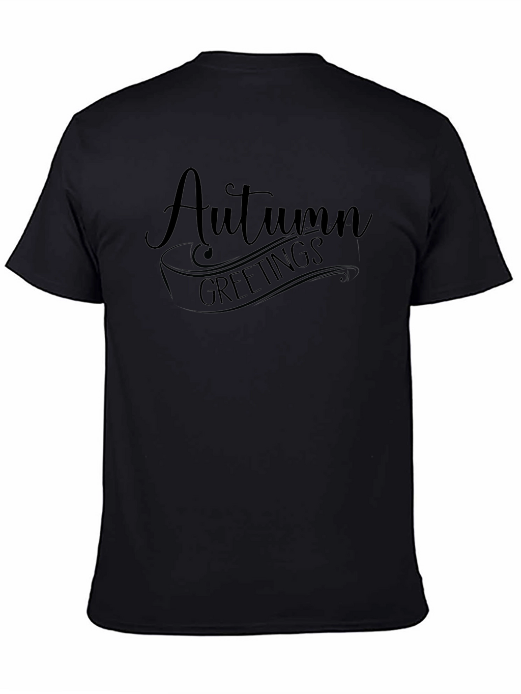 Autumn Greetings Black T-Shirt