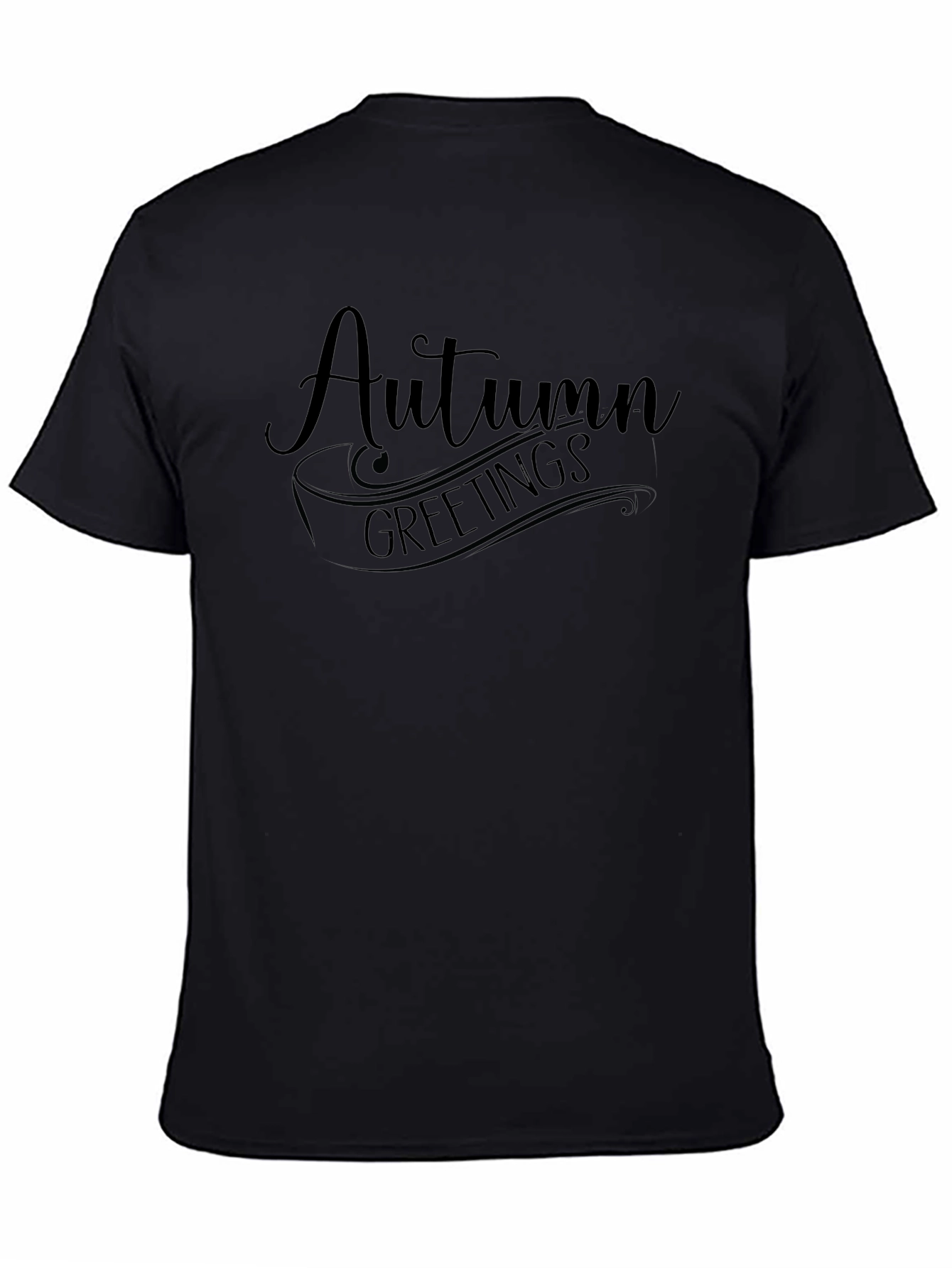 Autumn Greetings Black T-Shirt