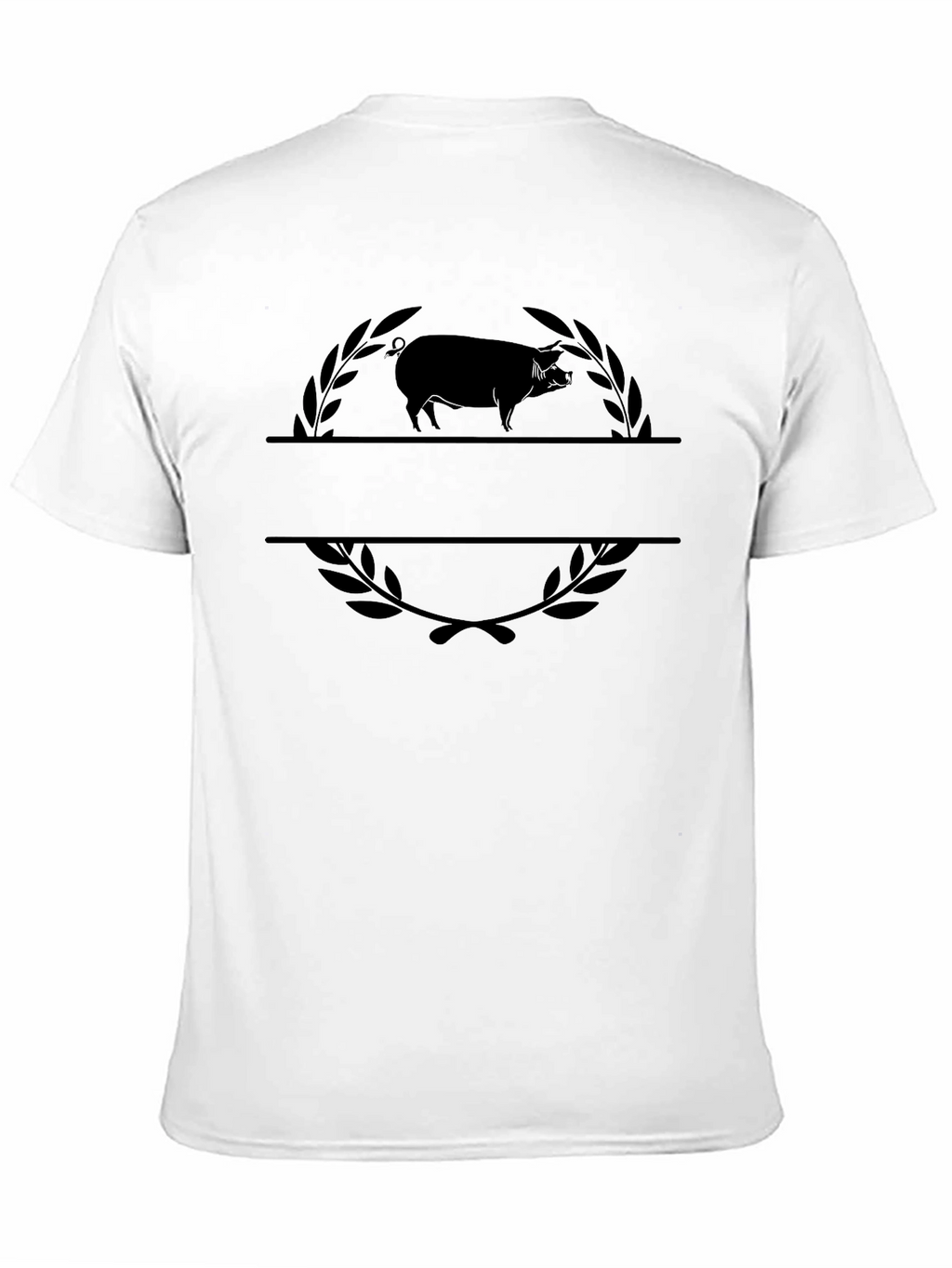 Mens Pig Graphic Tee - Black