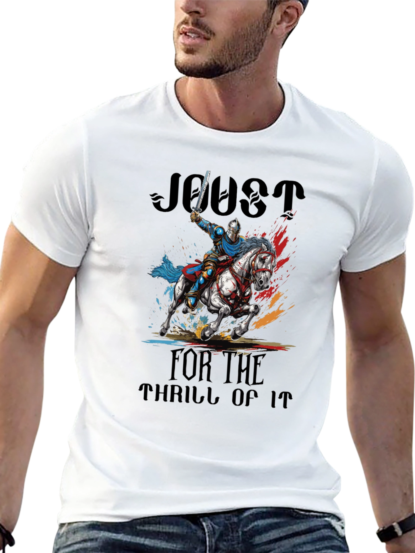 Knight Jousting T-Shirt - For the Thrill of It!