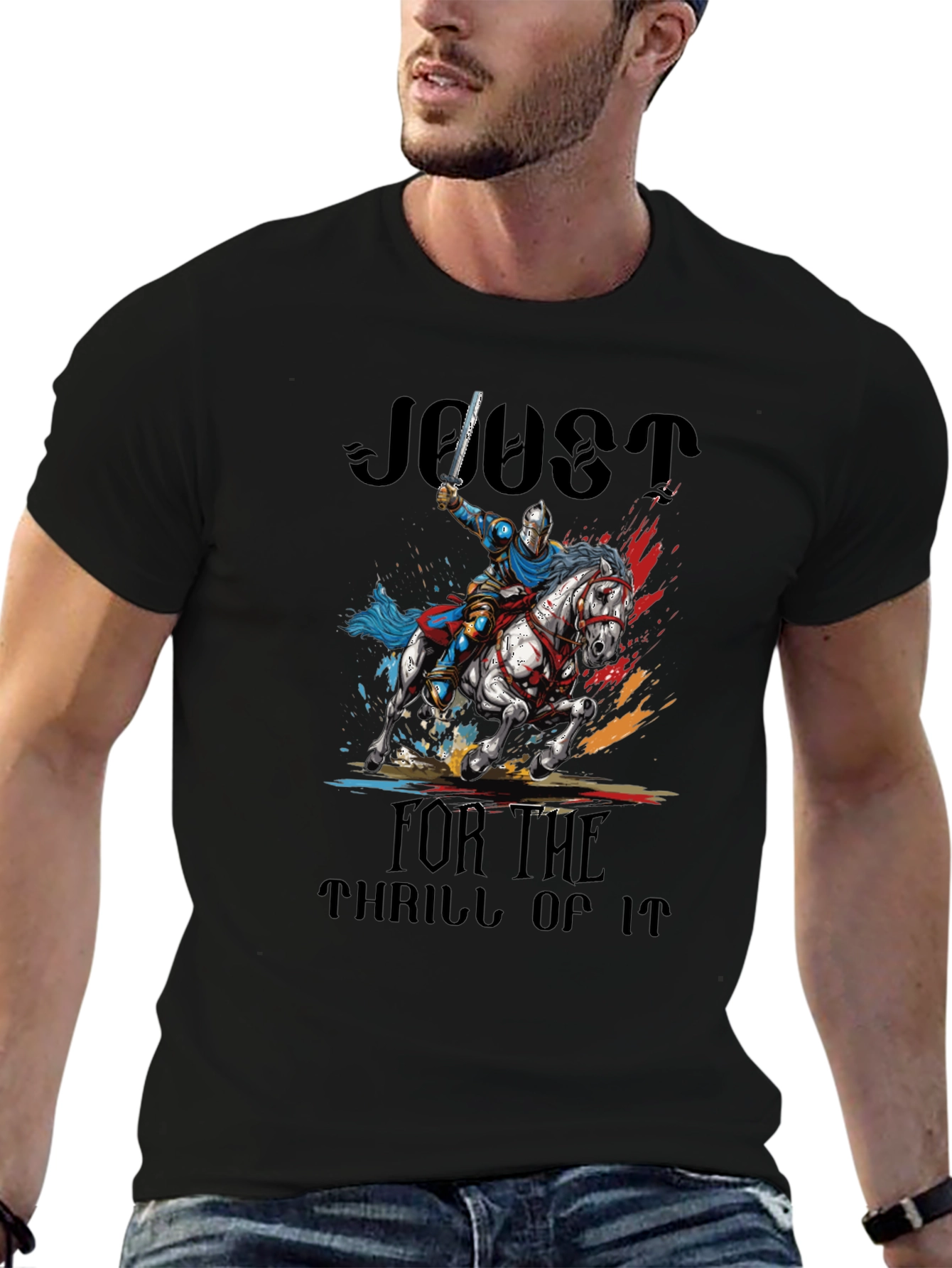 Knight Jousting T-Shirt - For the Thrill of It!
