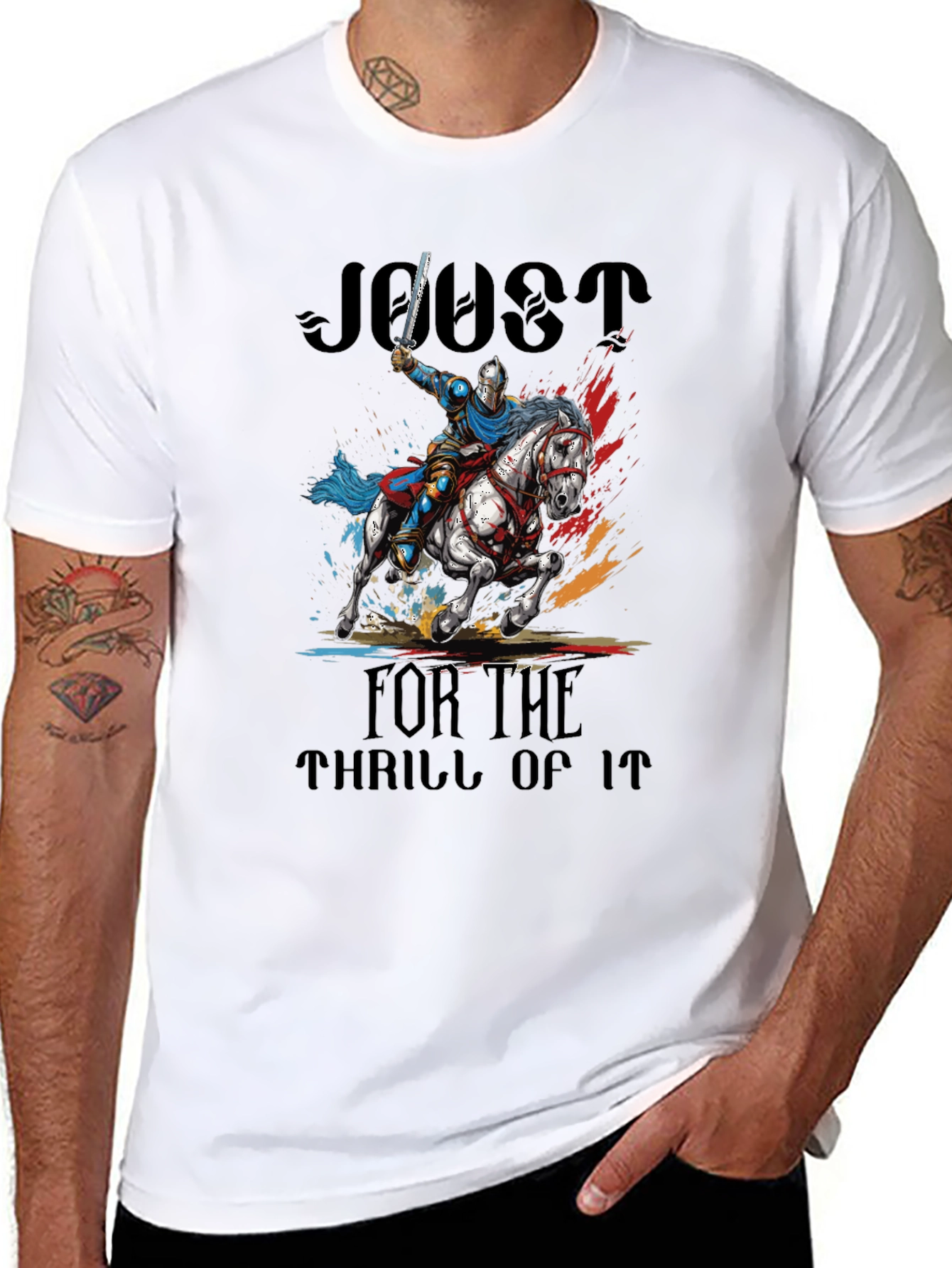 Knight Jousting T-Shirt - For the Thrill of It!