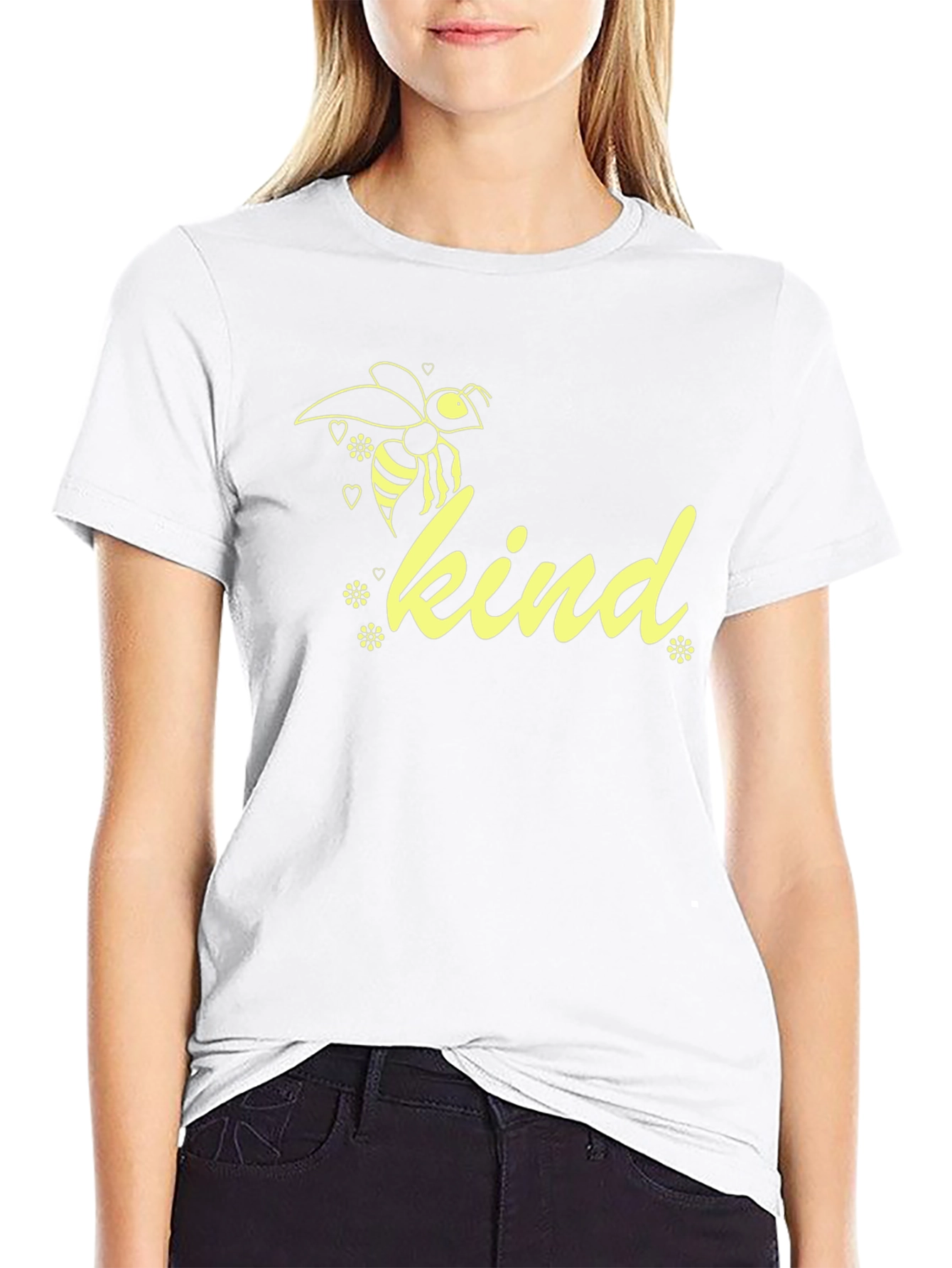 Bee Kind Graphic Tee - Unisex Black Cotton T-Shirt