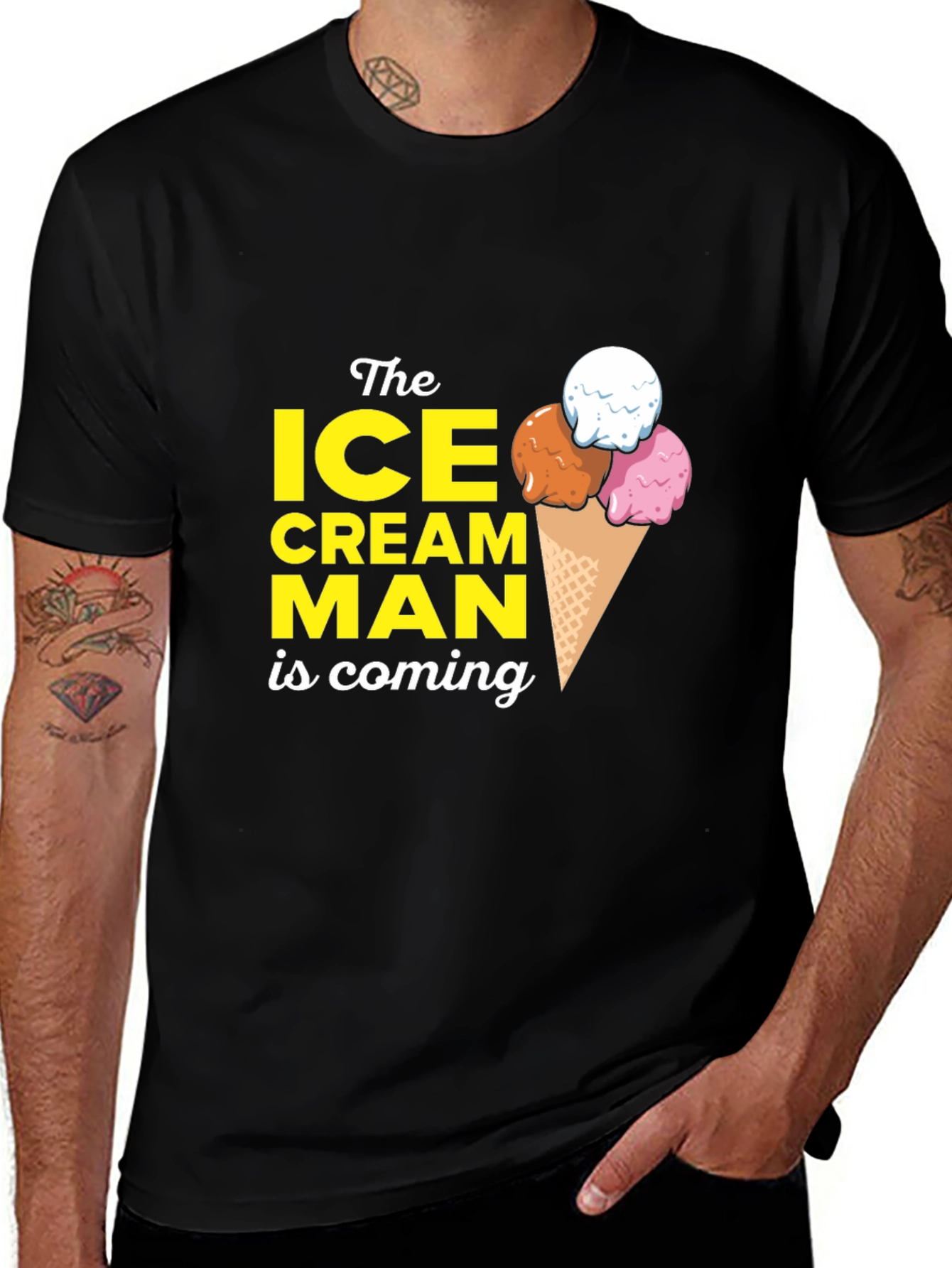 Ice Cream Man T-Shirt - Cool Graphic Tee