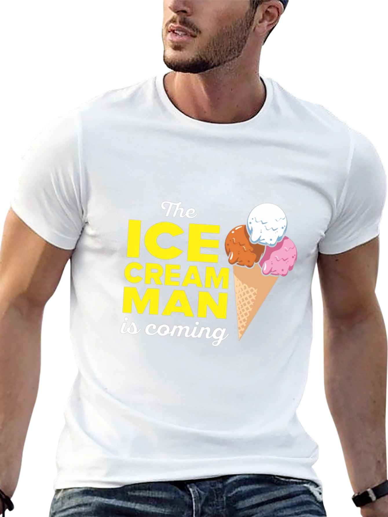 Ice Cream Man T-Shirt - Cool Graphic Tee