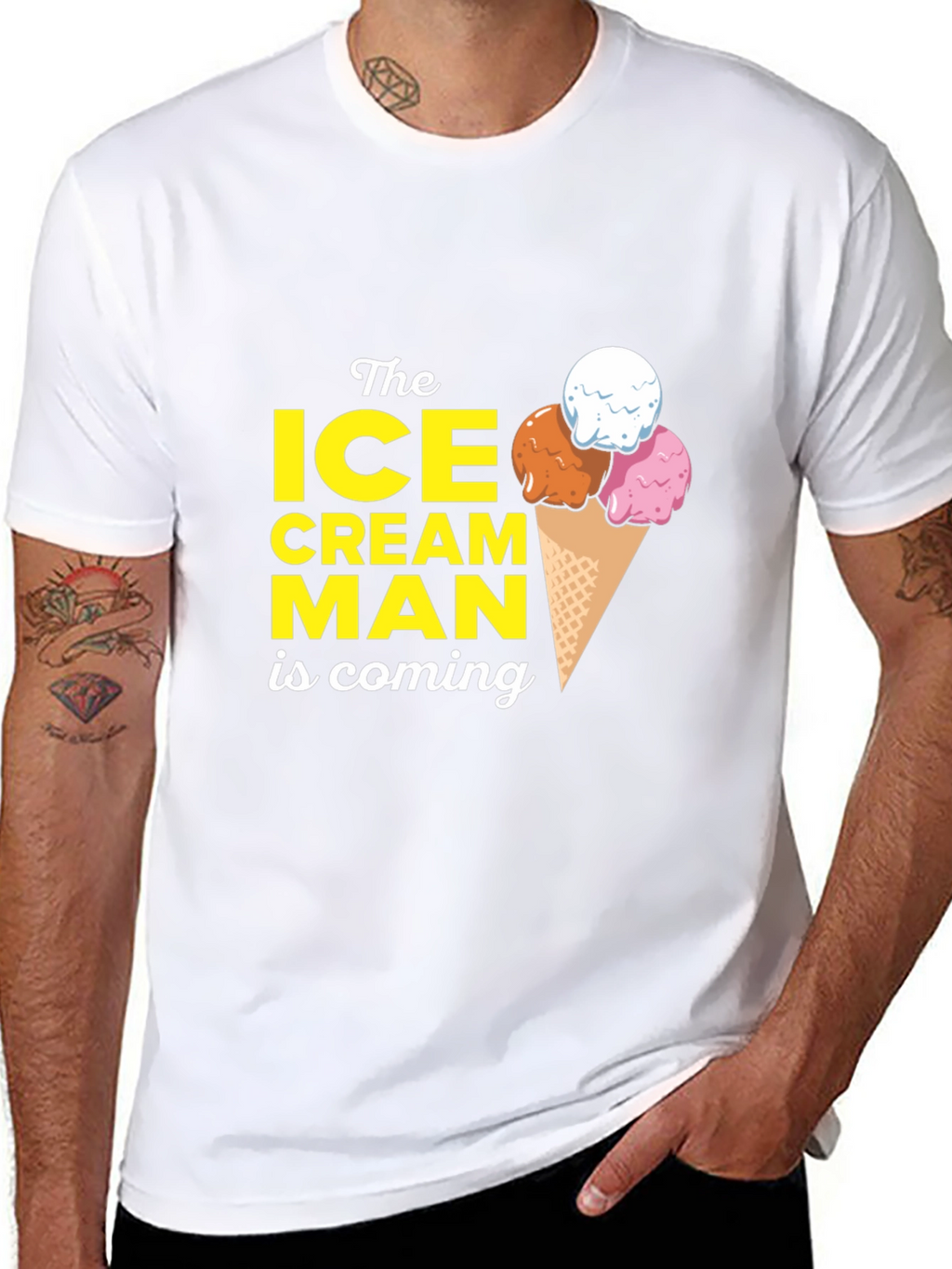 Ice Cream Man T-Shirt - Cool Graphic Tee