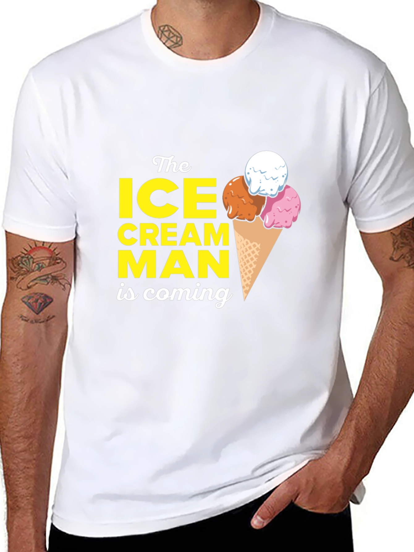 Ice Cream Man T-Shirt - Cool Graphic Tee