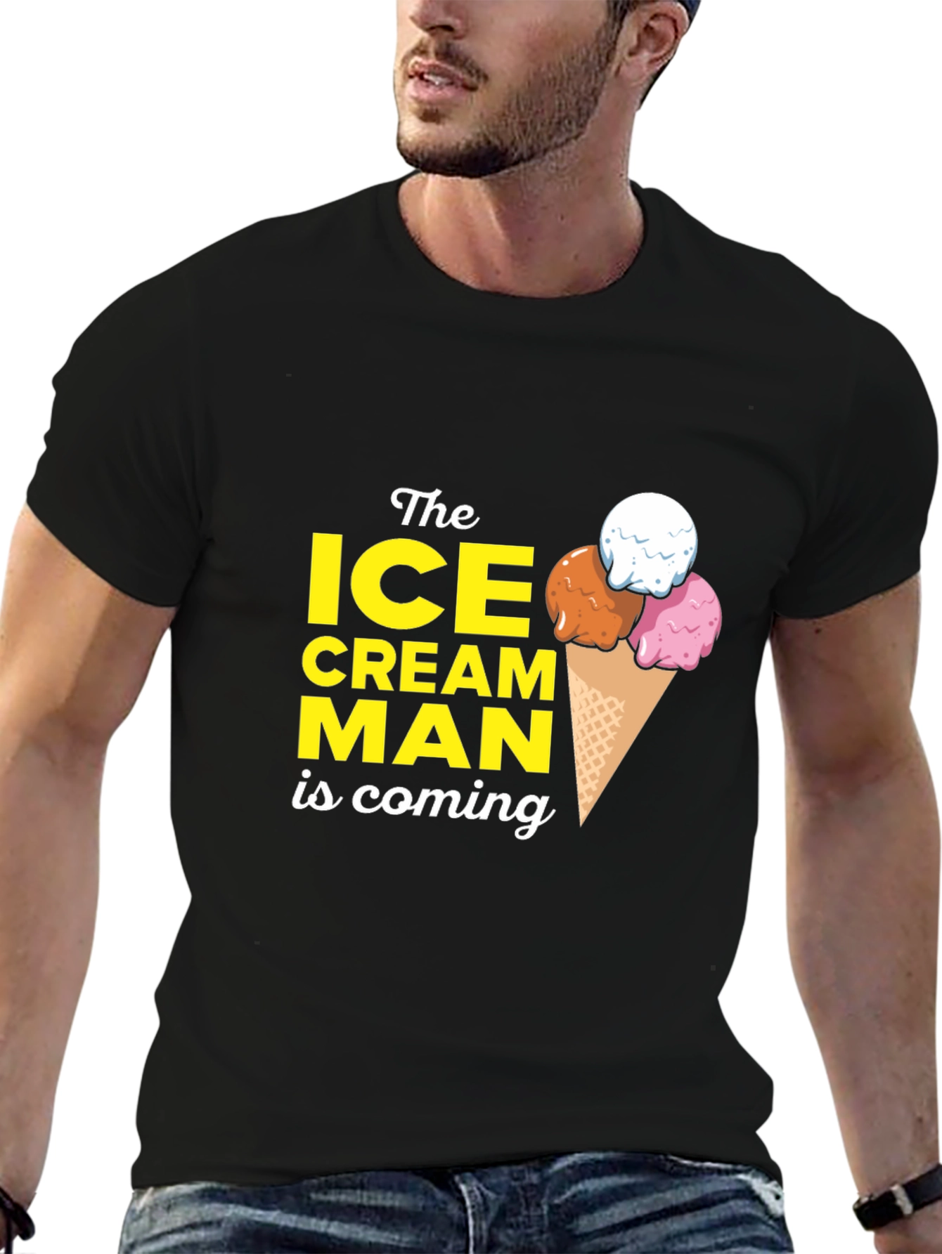 Ice Cream Man T-Shirt - Cool Graphic Tee