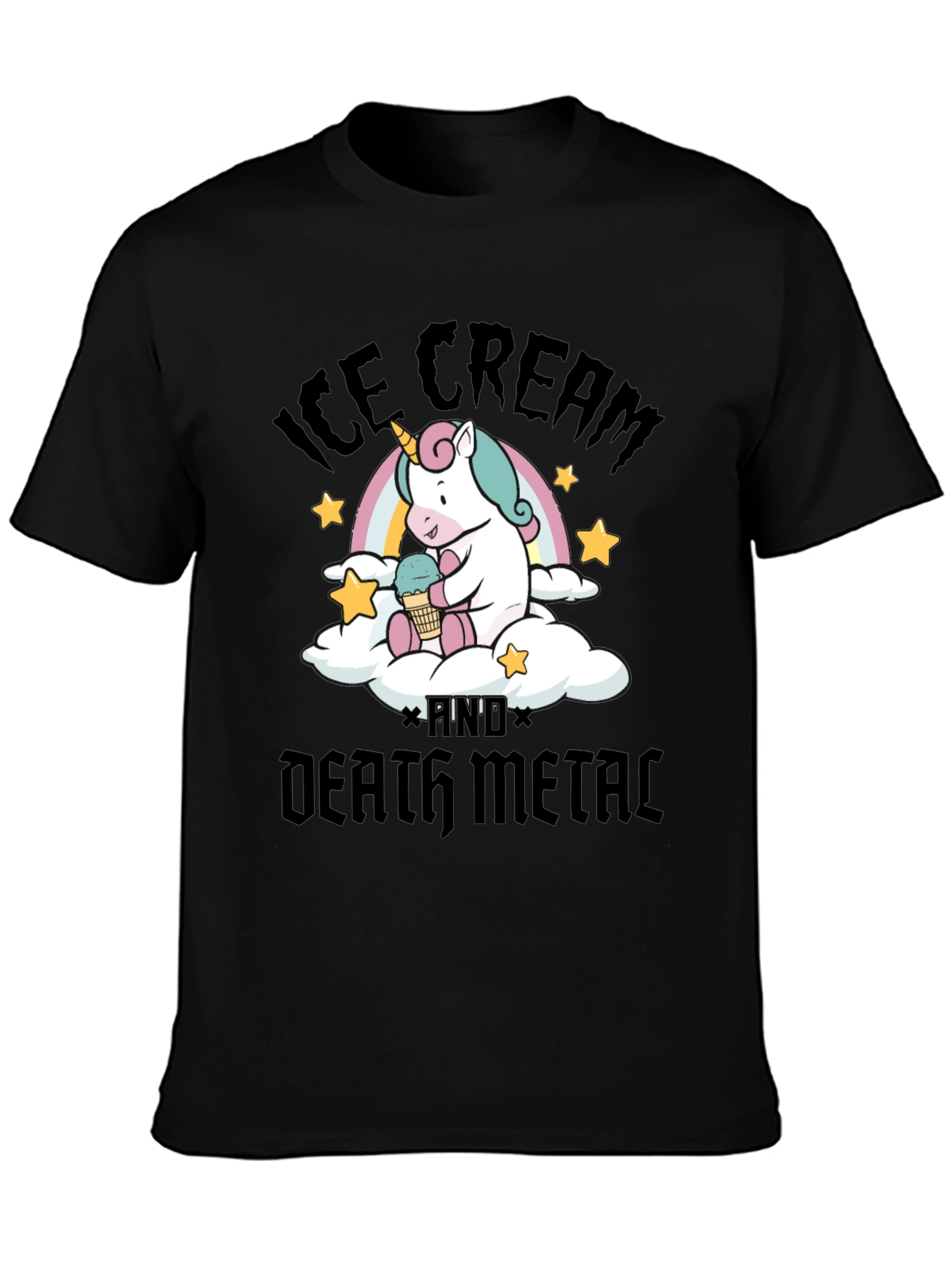Ice Cream & Death Metal Unicorn T-Shirt