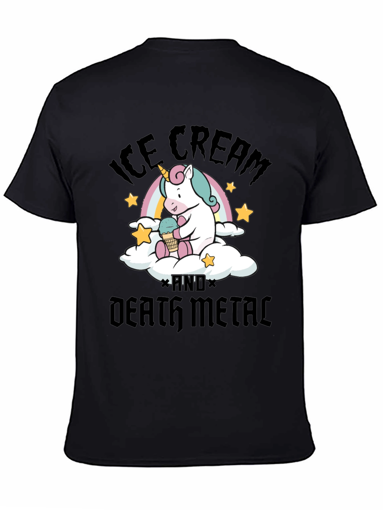 Ice Cream & Death Metal Unicorn T-Shirt