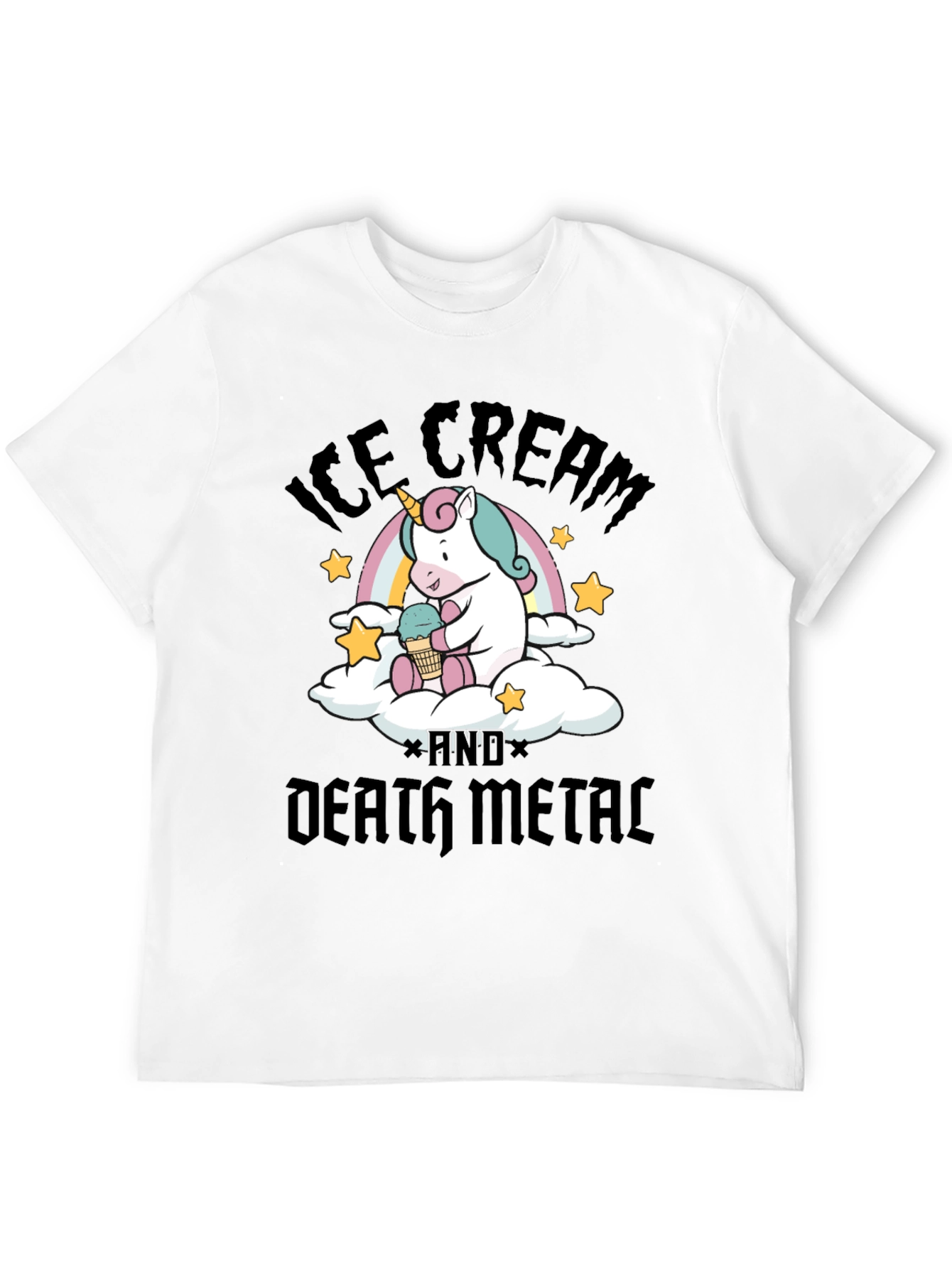 Ice Cream & Death Metal Unicorn T-Shirt