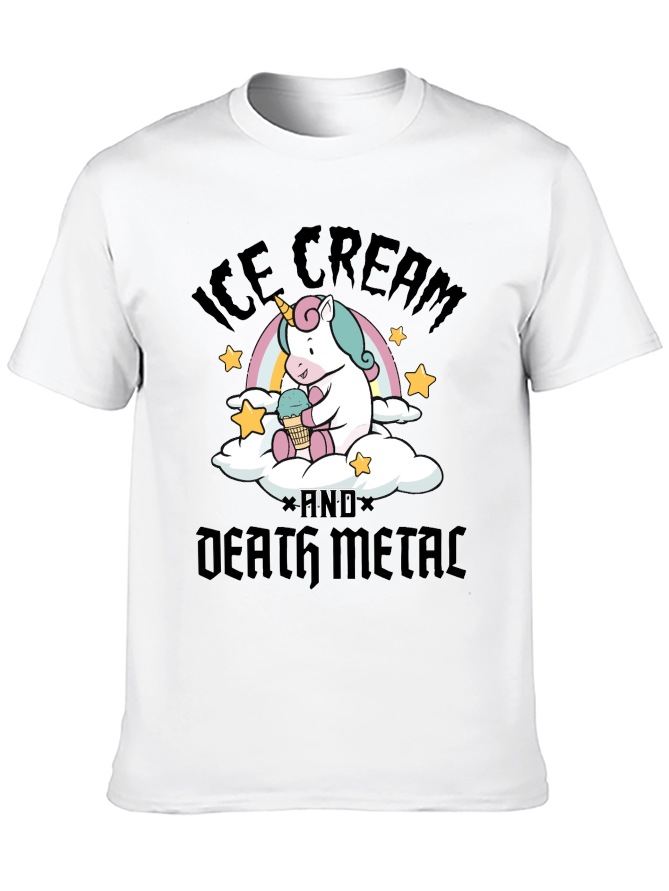 Ice Cream & Death Metal Unicorn T-Shirt