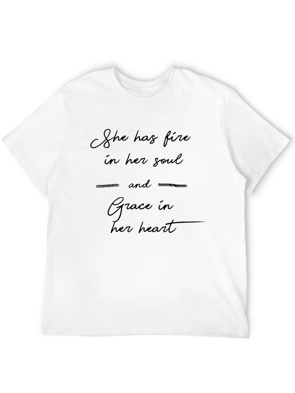 Fire and Grace Graphic Tee - Unisex Black T-Shirt