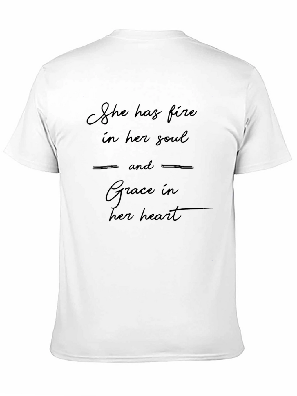 Fire and Grace Graphic Tee - Unisex Black T-Shirt