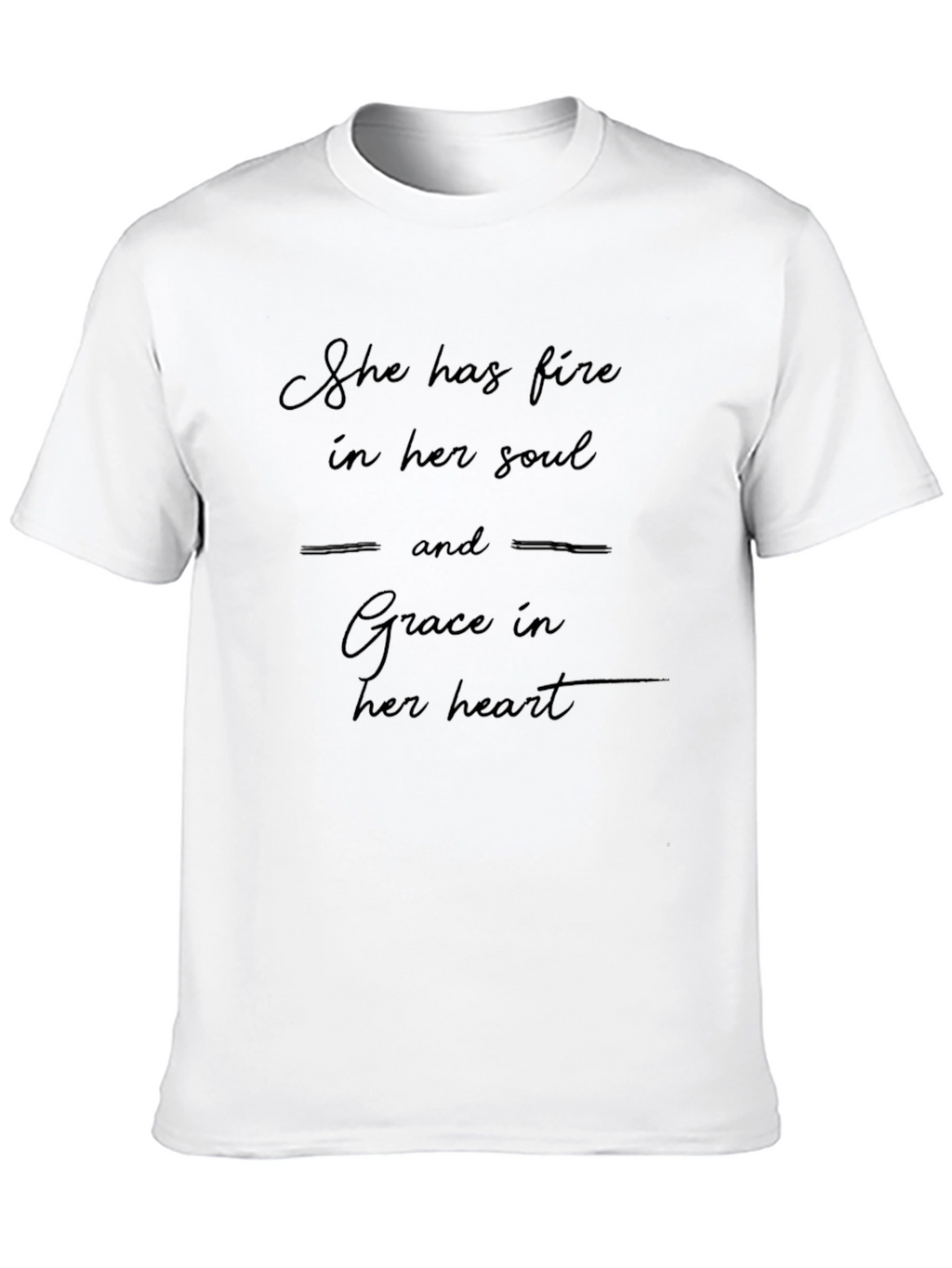 Fire and Grace Graphic Tee - Unisex Black T-Shirt